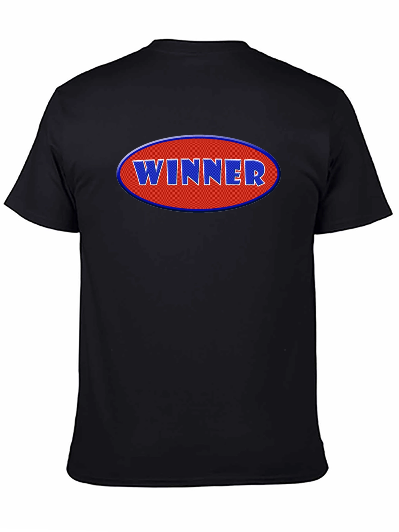 Winner Graphic Tee - Black Cotton T-Shirt