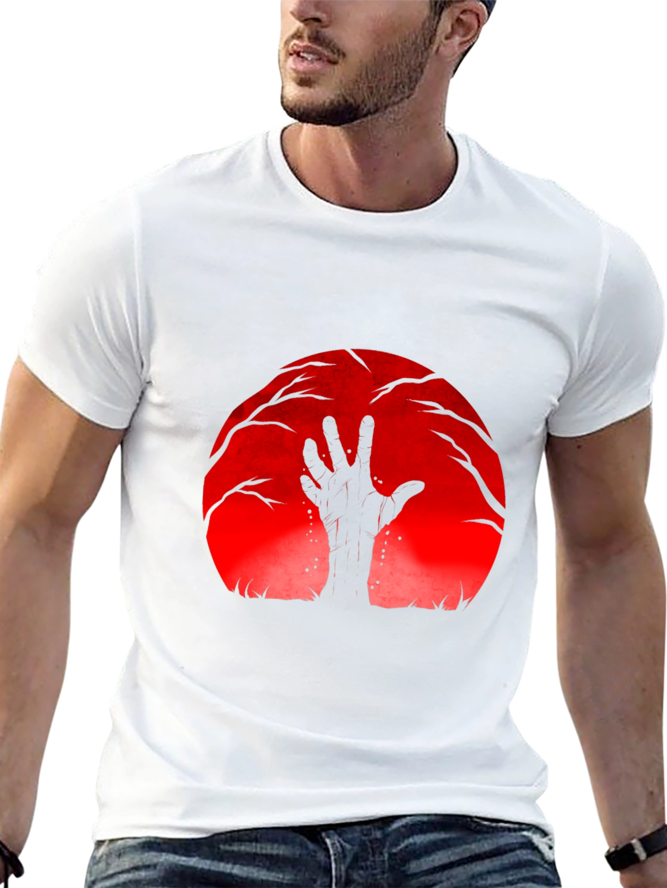 Zombie Hand T-Shirt - Halloween Graphic Tee