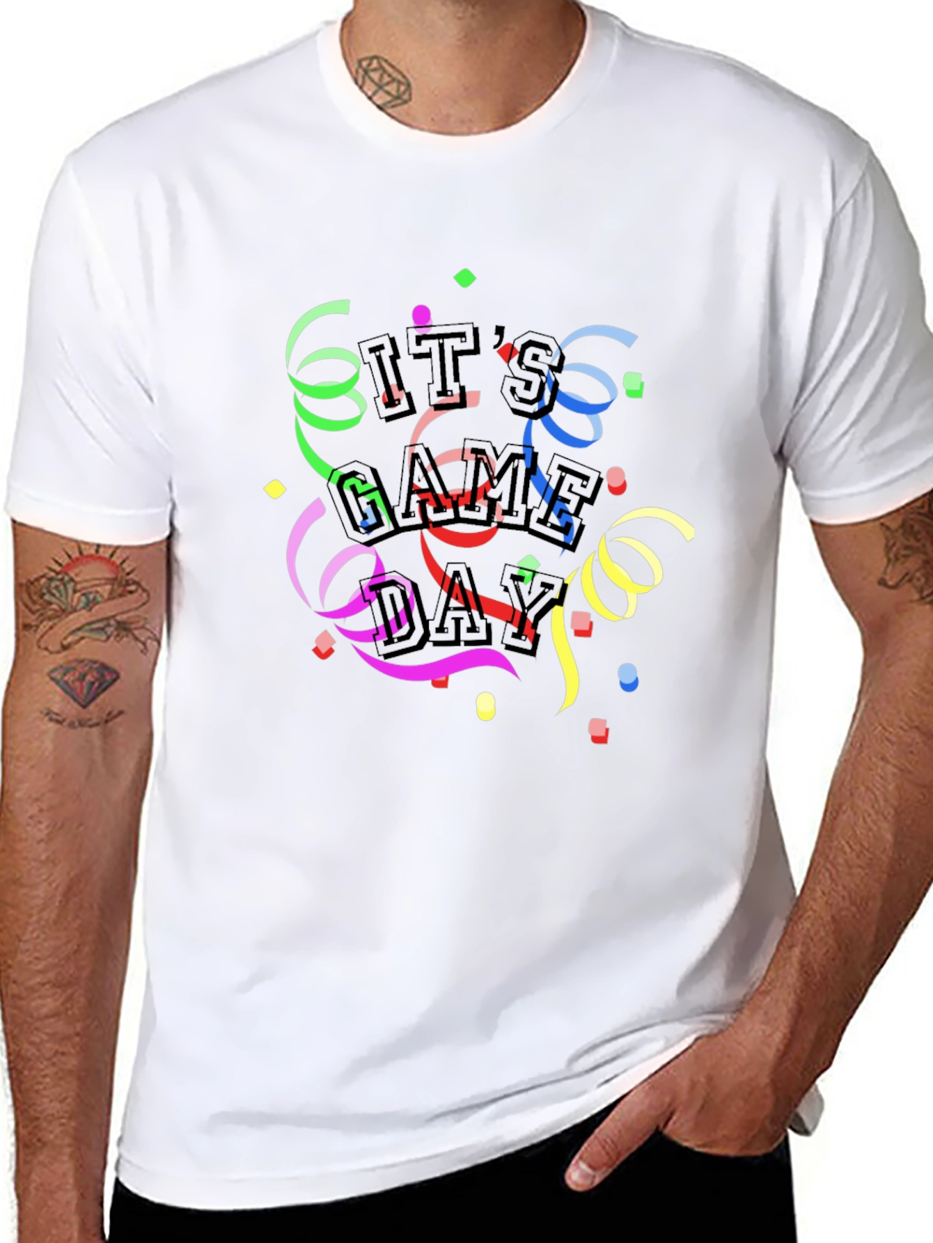 Its Game Day Black T-Shirt