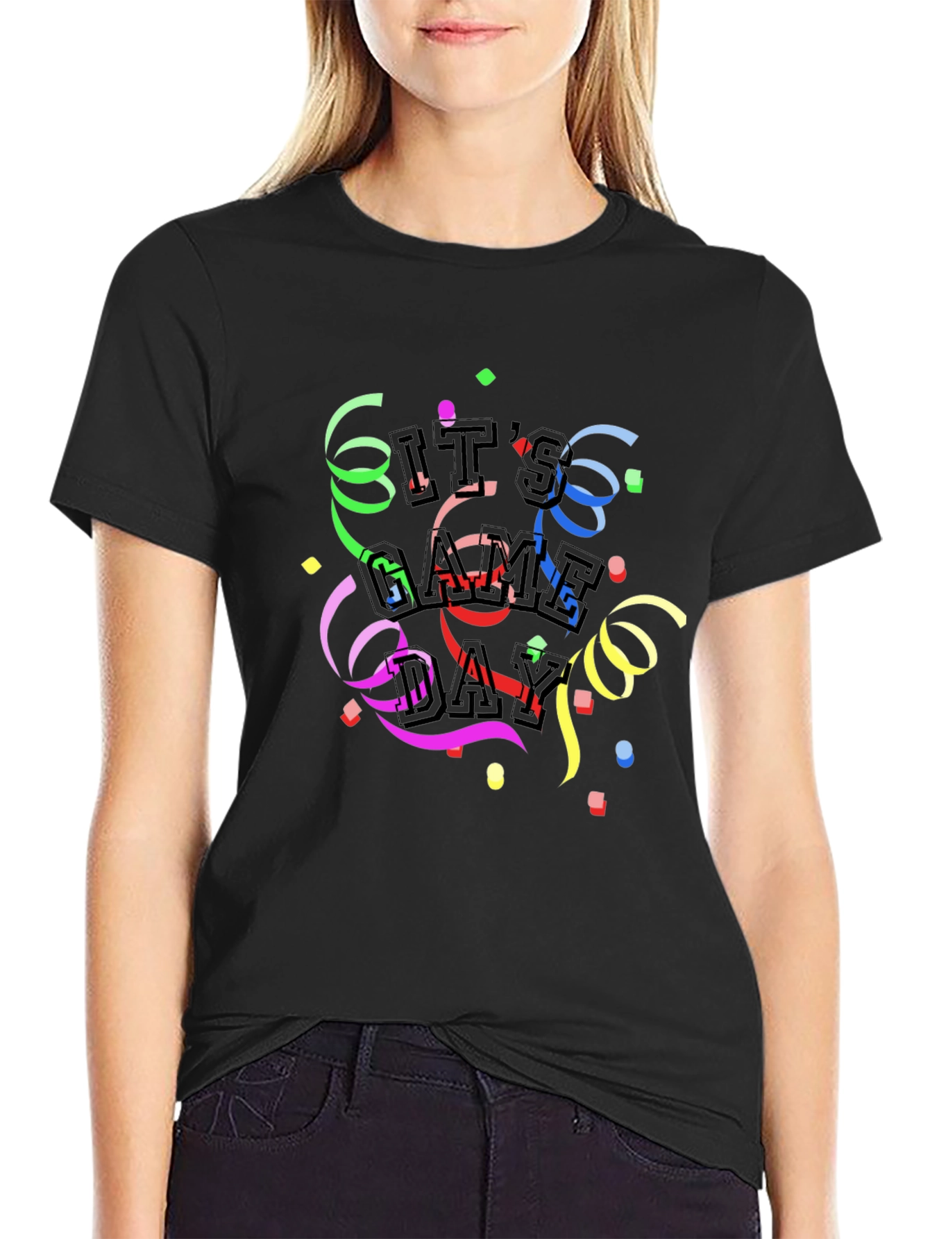 Its Game Day Black T-Shirt