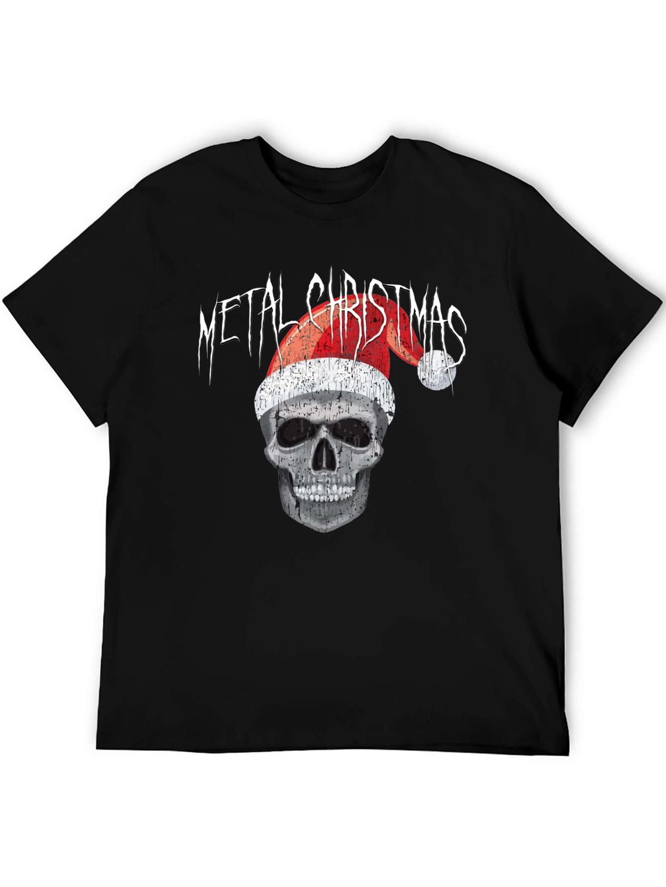 Metal Christmas Skull T-Shirt