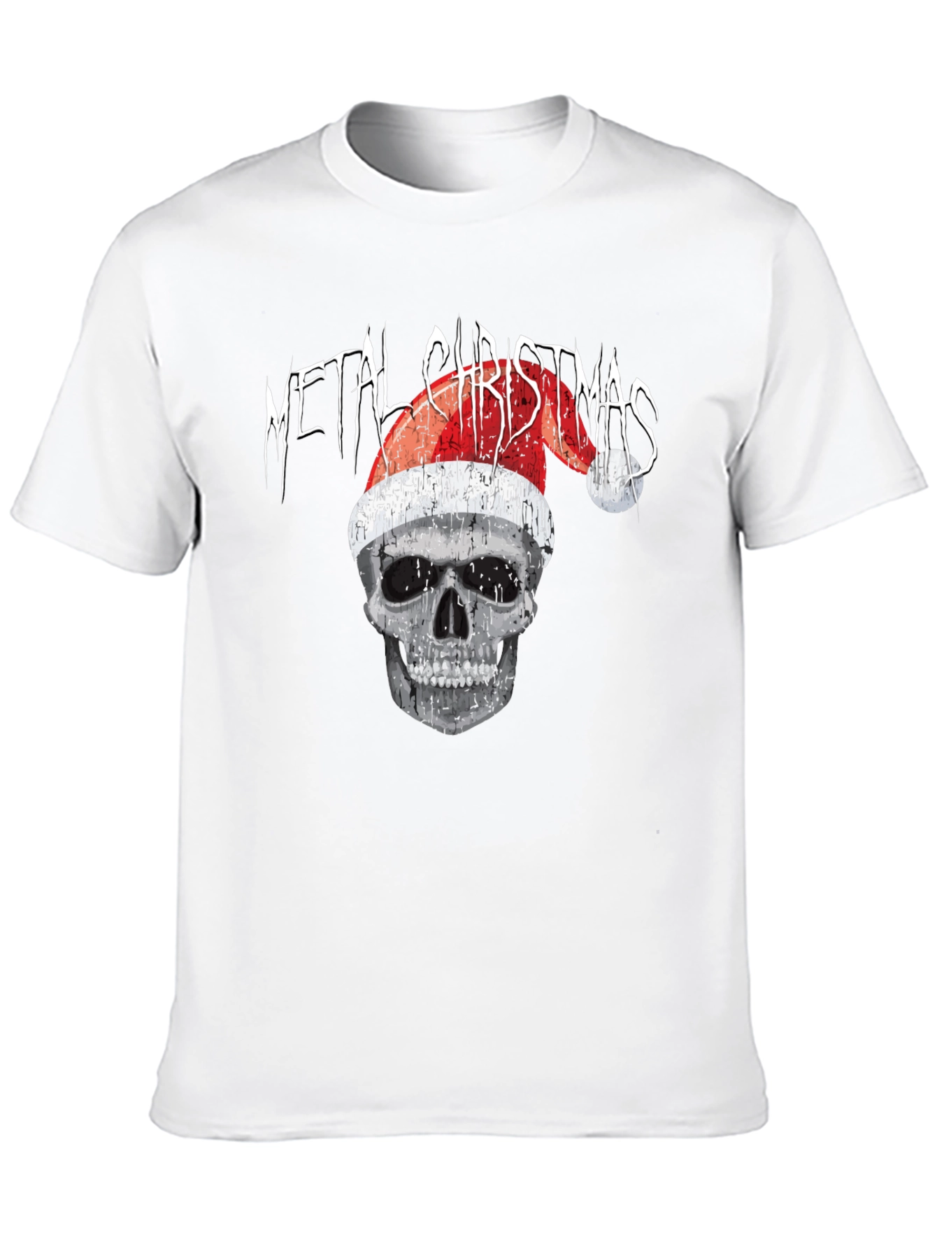 Metal Christmas Skull T-Shirt