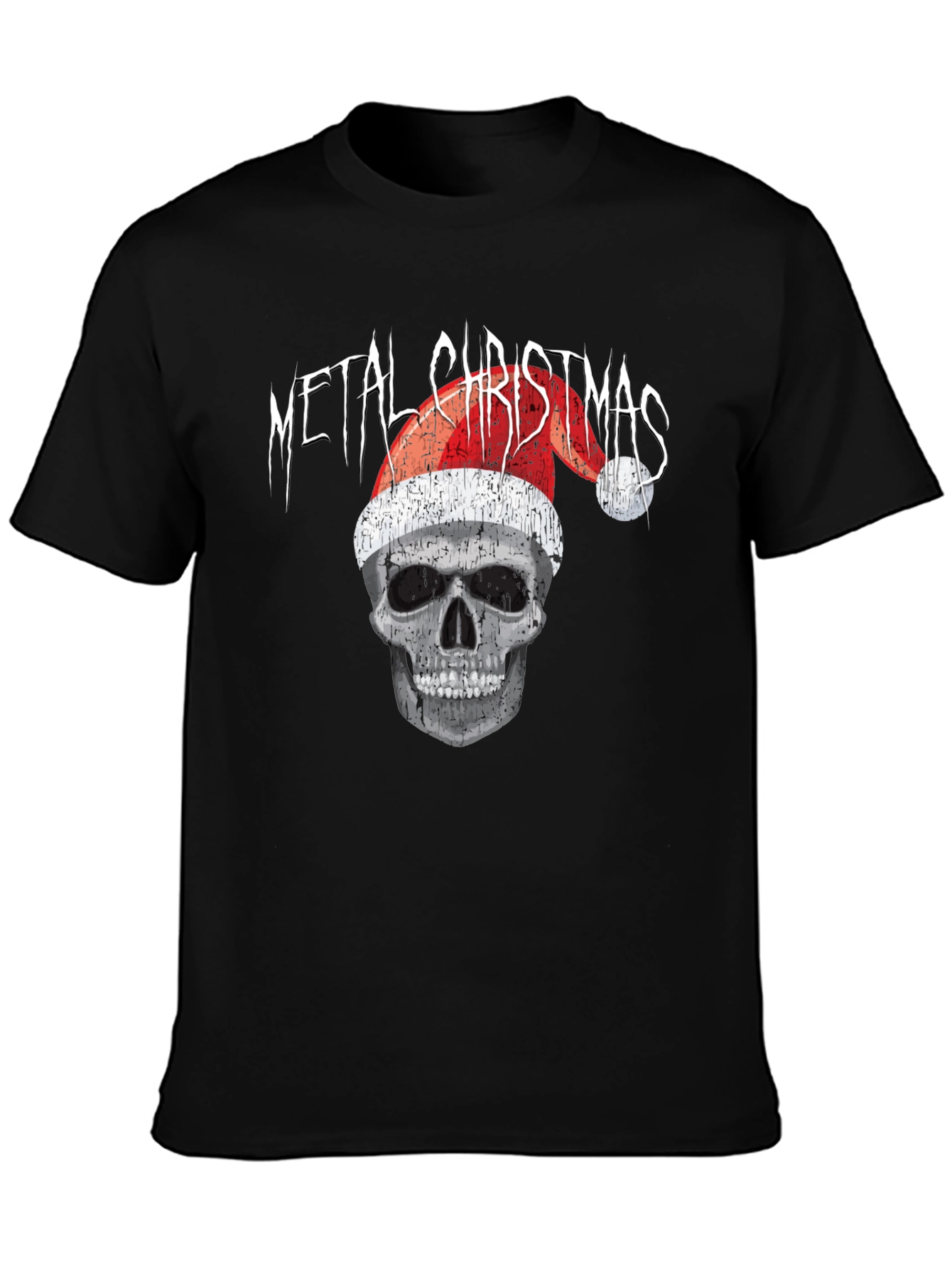 Metal Christmas Skull T-Shirt