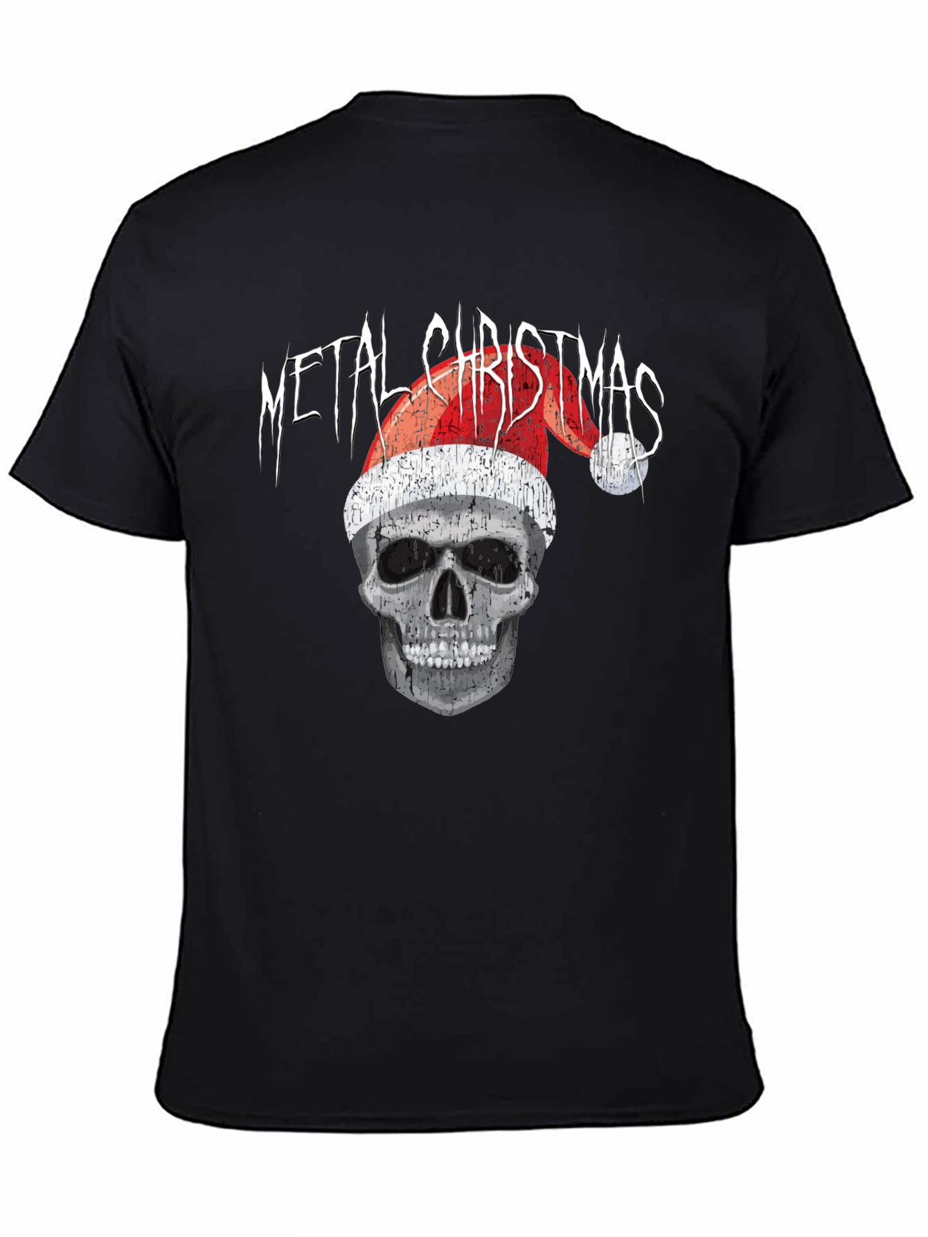Metal Christmas Skull T-Shirt