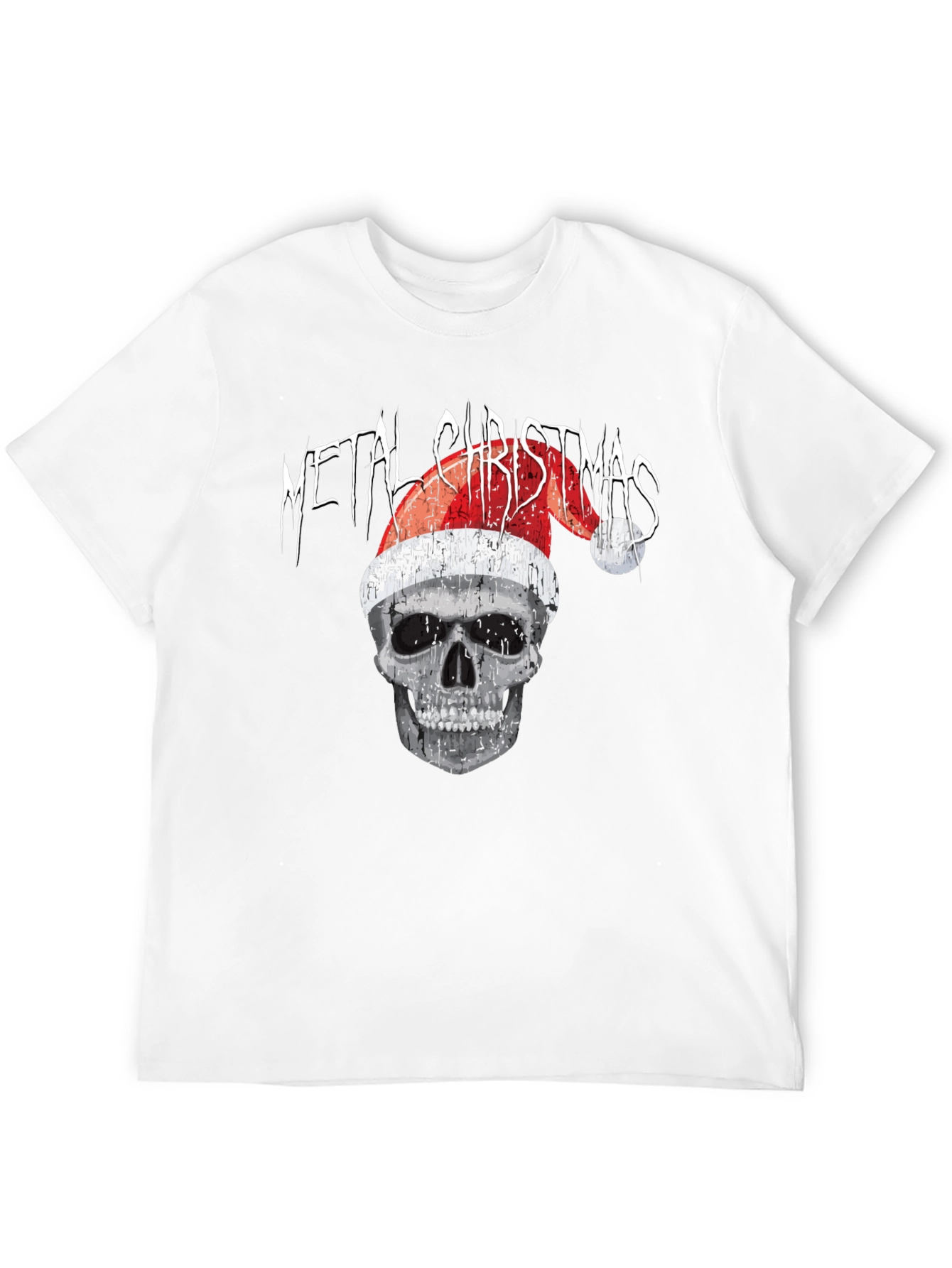 Metal Christmas Skull T-Shirt
