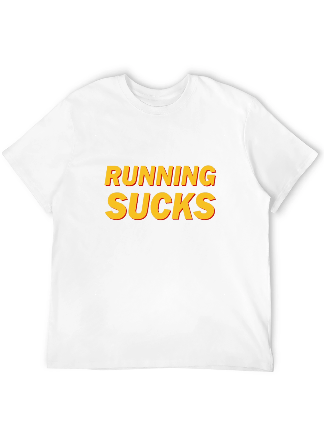 Running Sucks Graphic T-Shirt - Black Casual Tee
