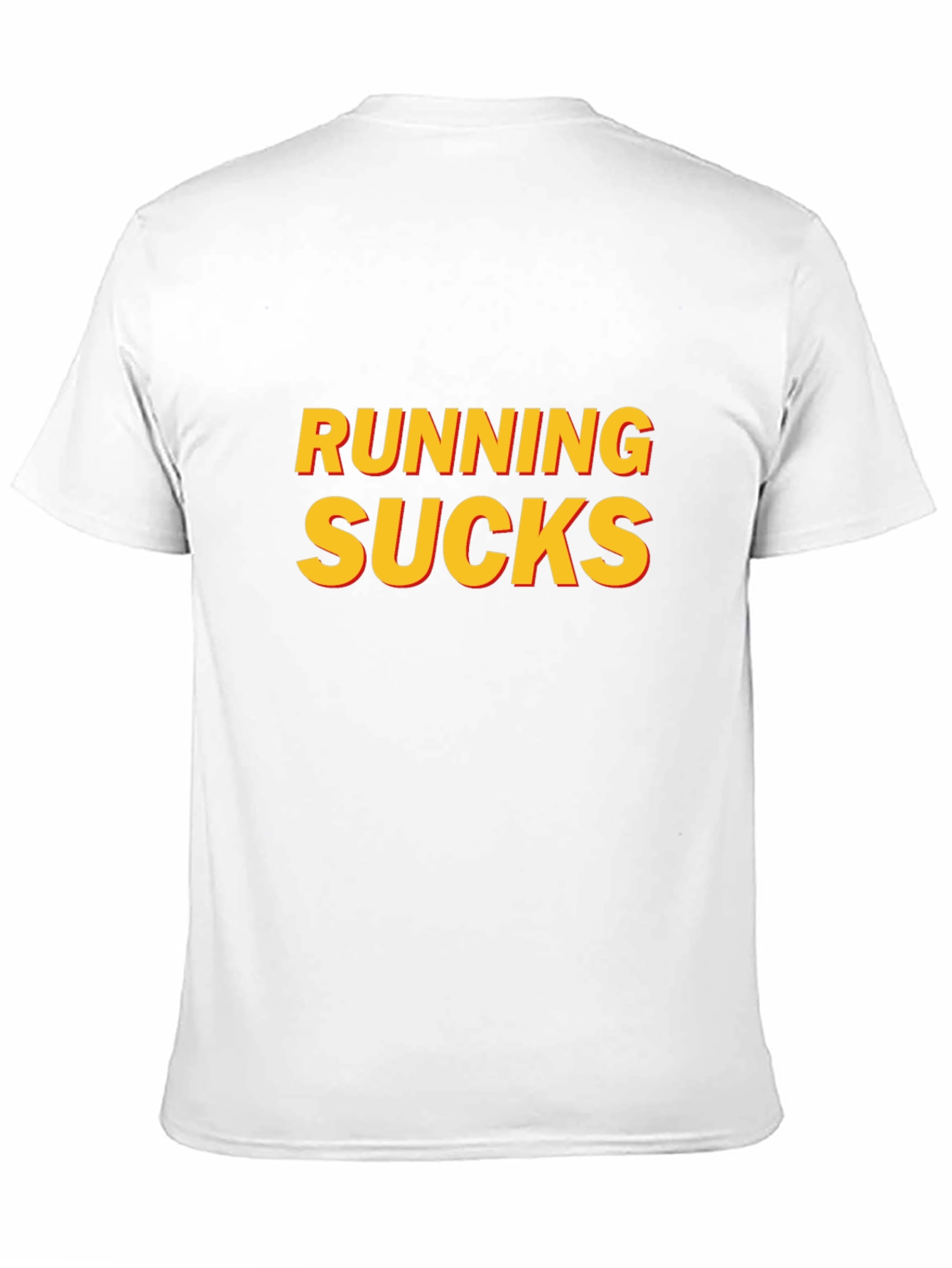 Running Sucks Graphic T-Shirt - Black Casual Tee