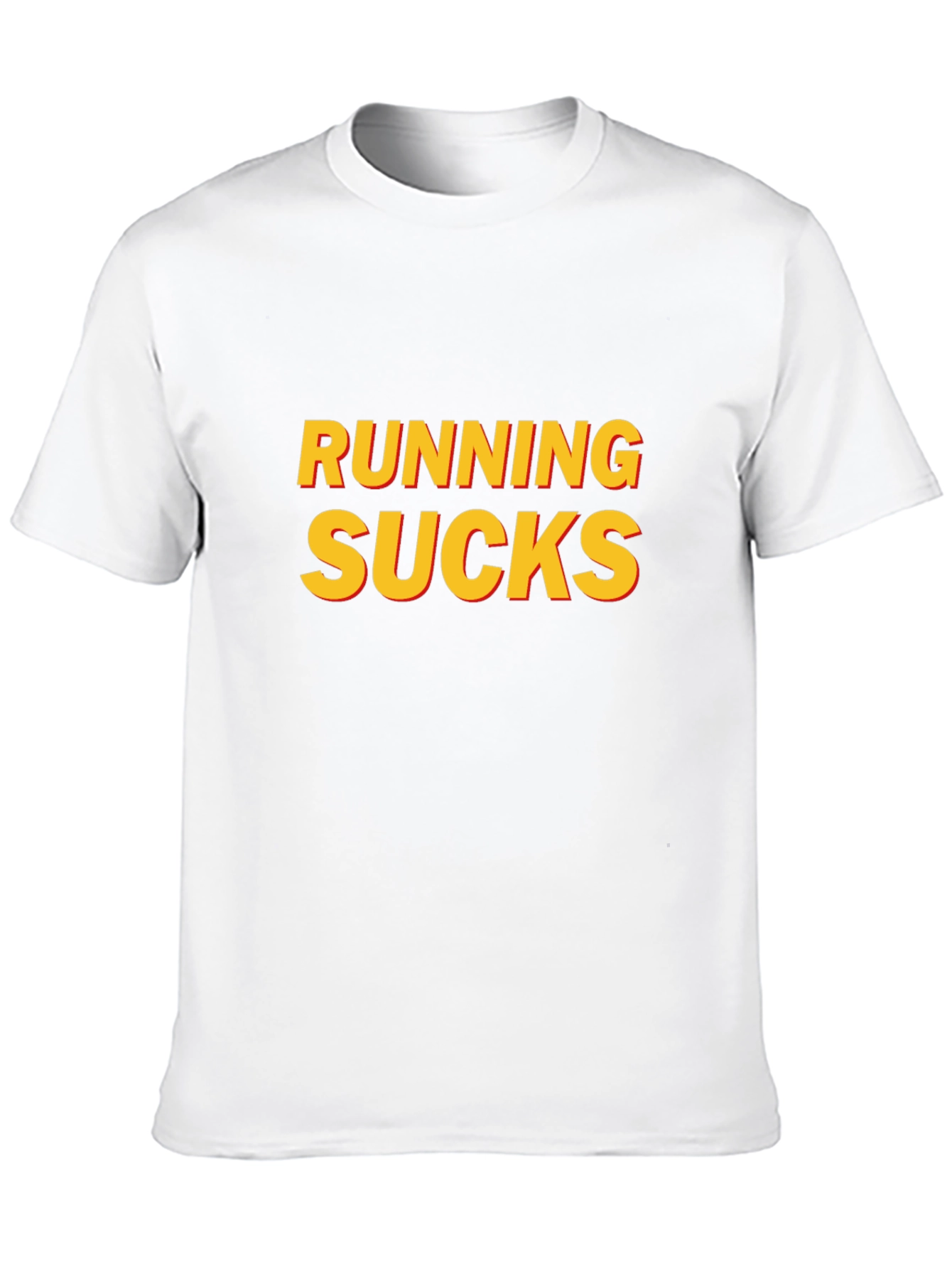 Running Sucks Graphic T-Shirt - Black Casual Tee