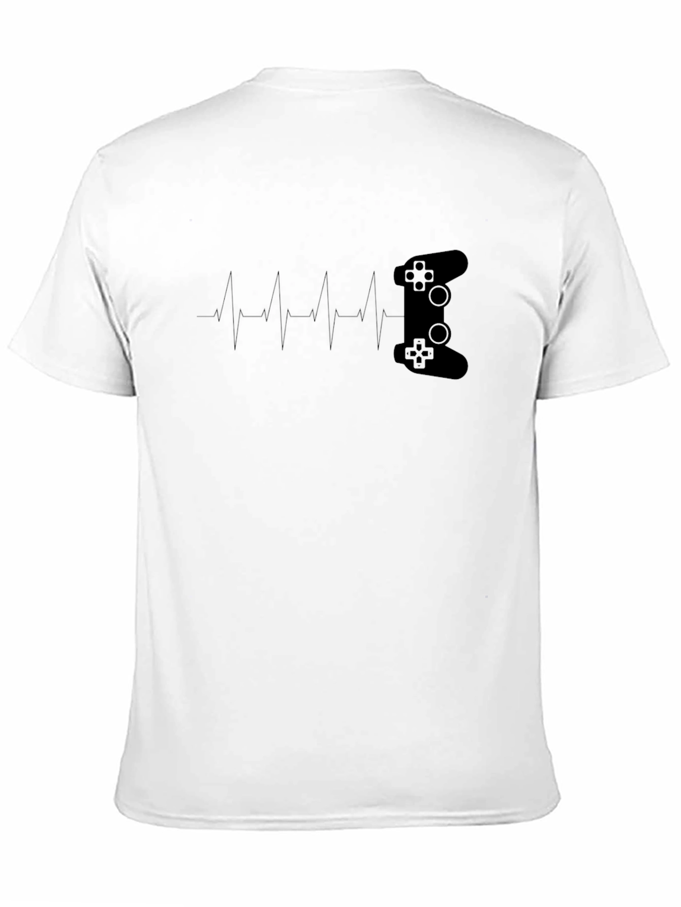 Gamer Heartbeat T-Shirt - Controller Pulse Tee