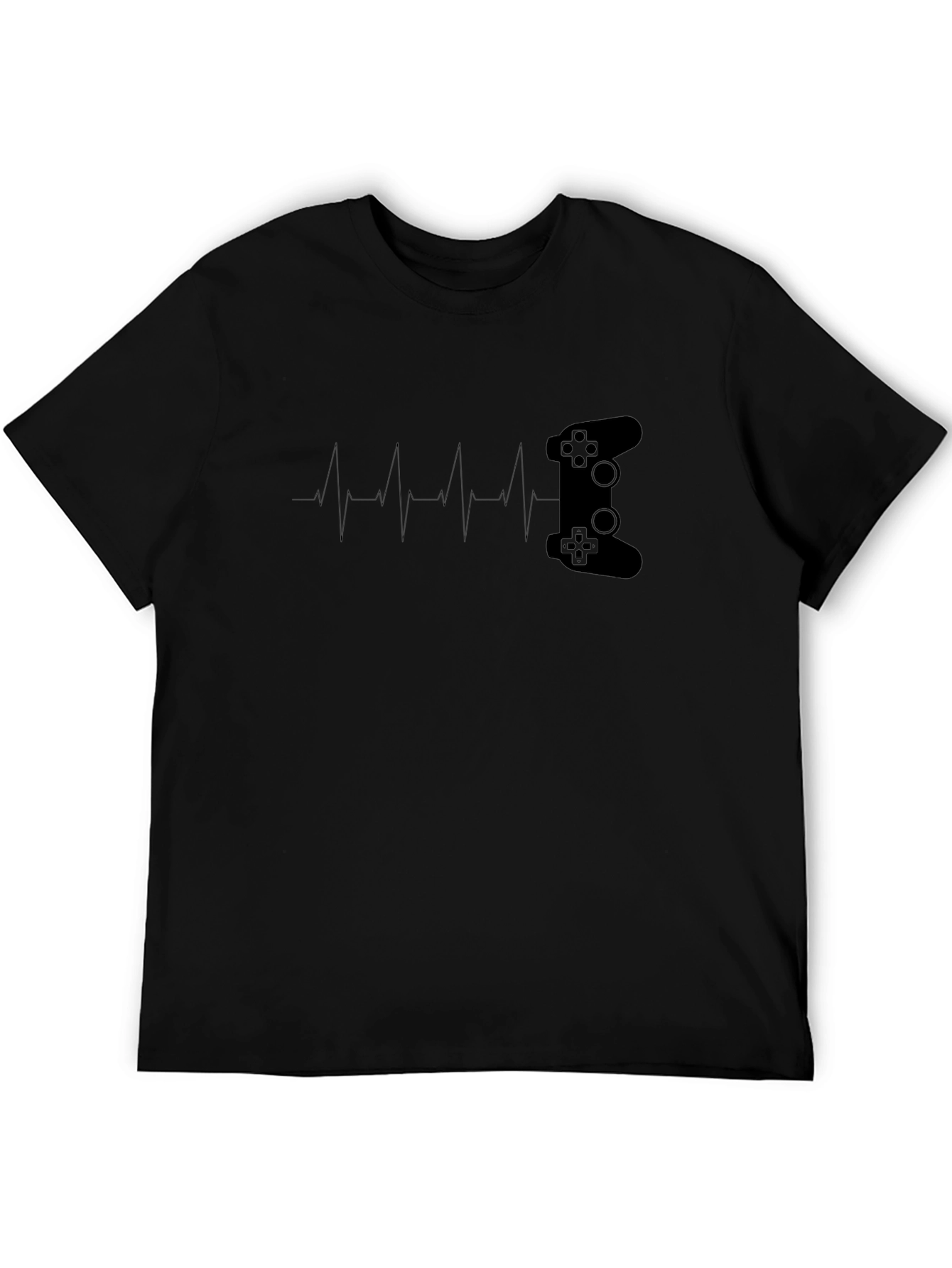 Gamer Heartbeat T-Shirt - Controller Pulse Tee