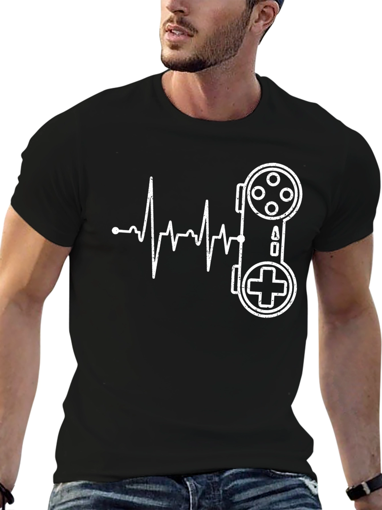 Gamer Heartbeat T-Shirt - Controller Pulse