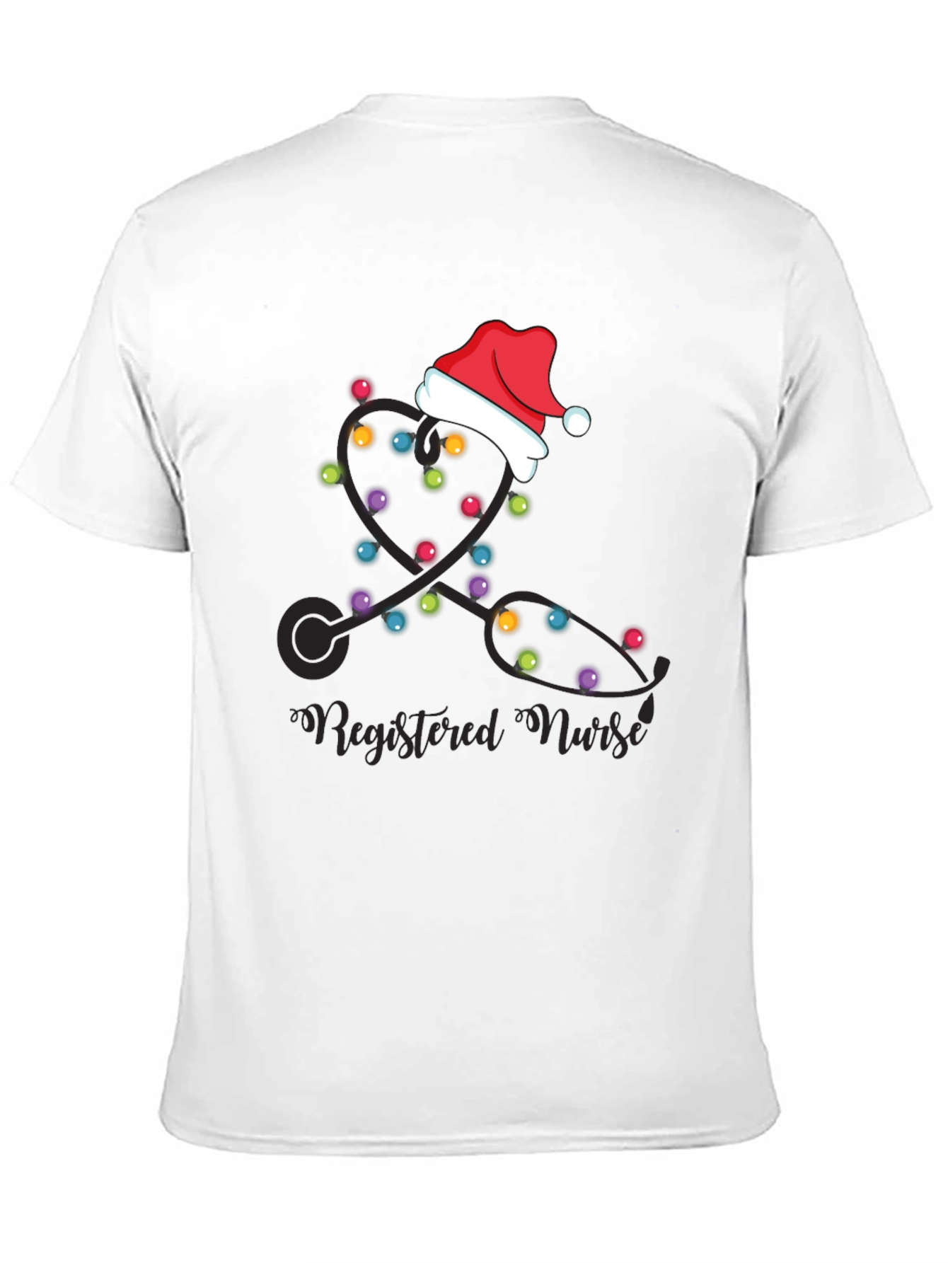 Festive Registered Nurse Christmas Holiday T-Shirt