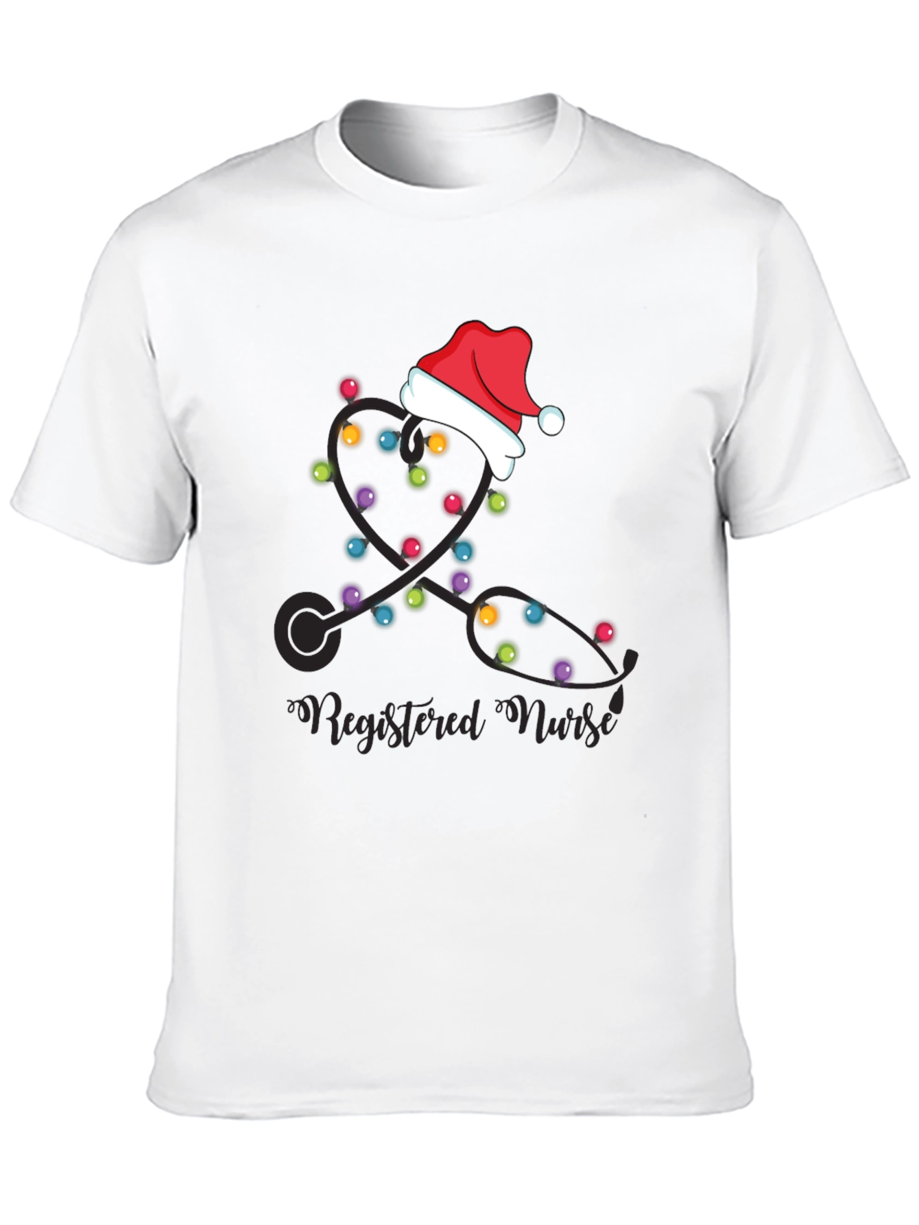 Festive Registered Nurse Christmas Holiday T-Shirt