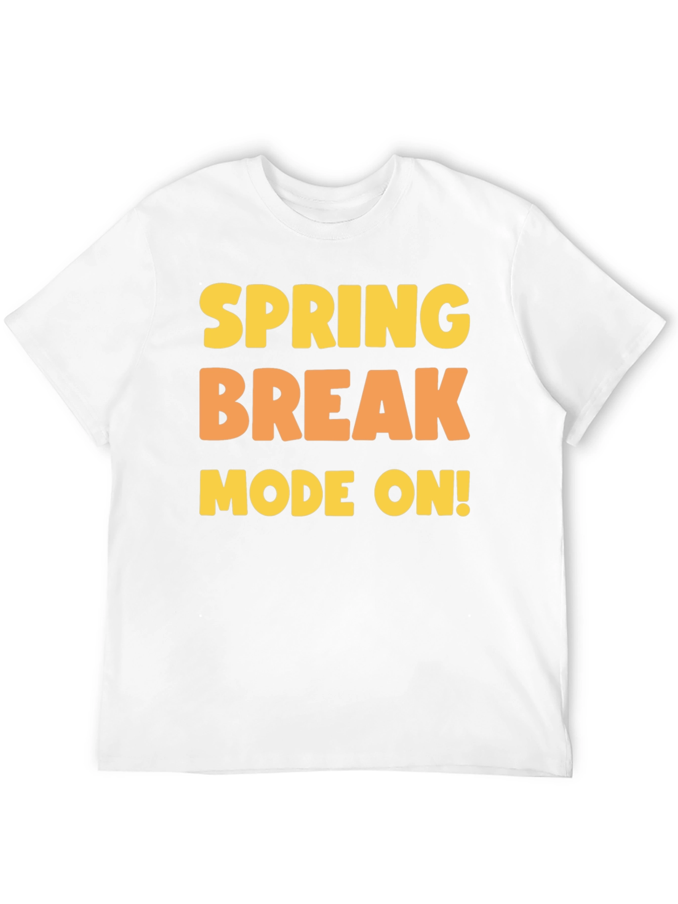 Spring Break Mode On Black T-Shirt