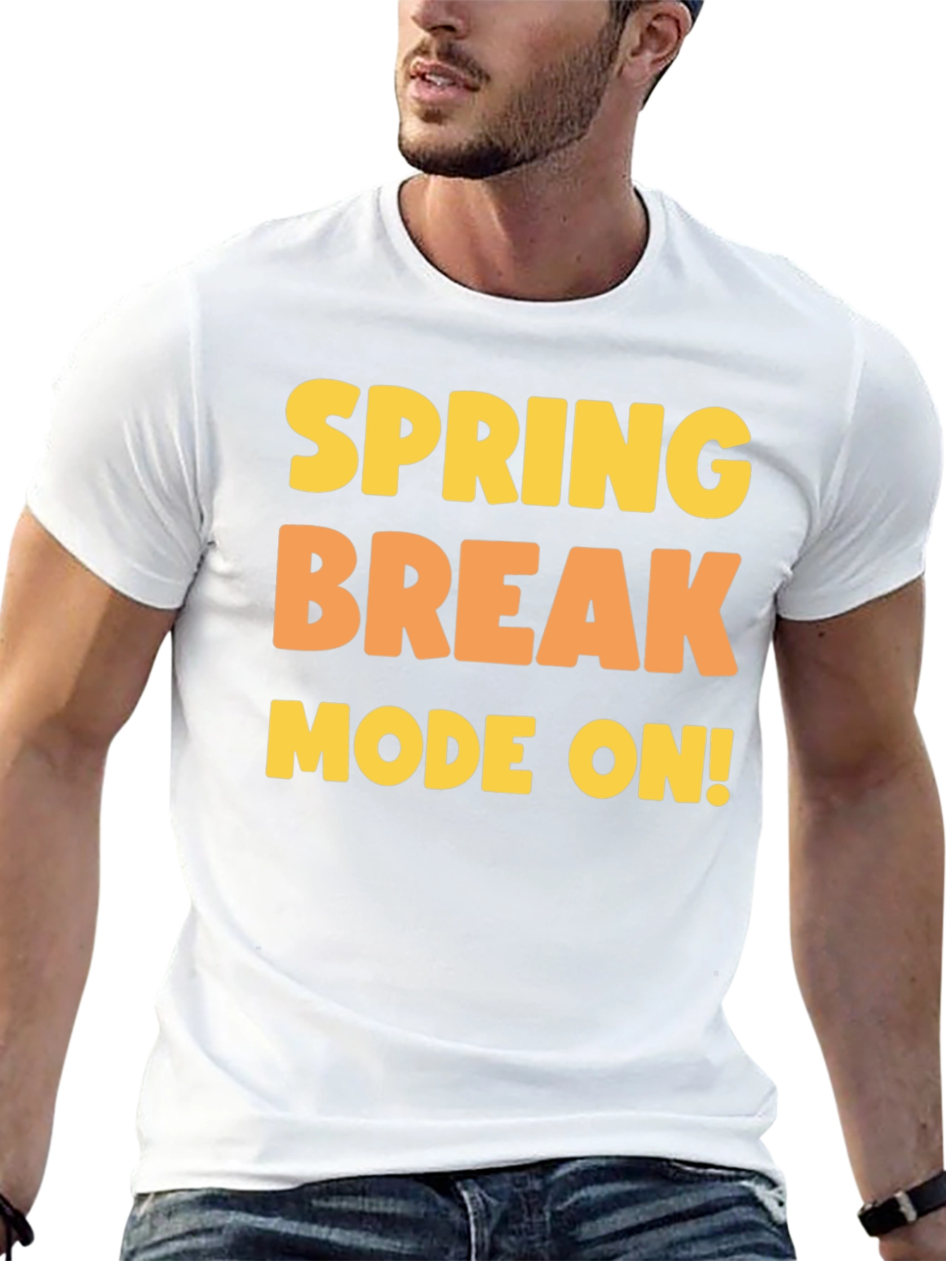 Spring Break Mode On Black T-Shirt