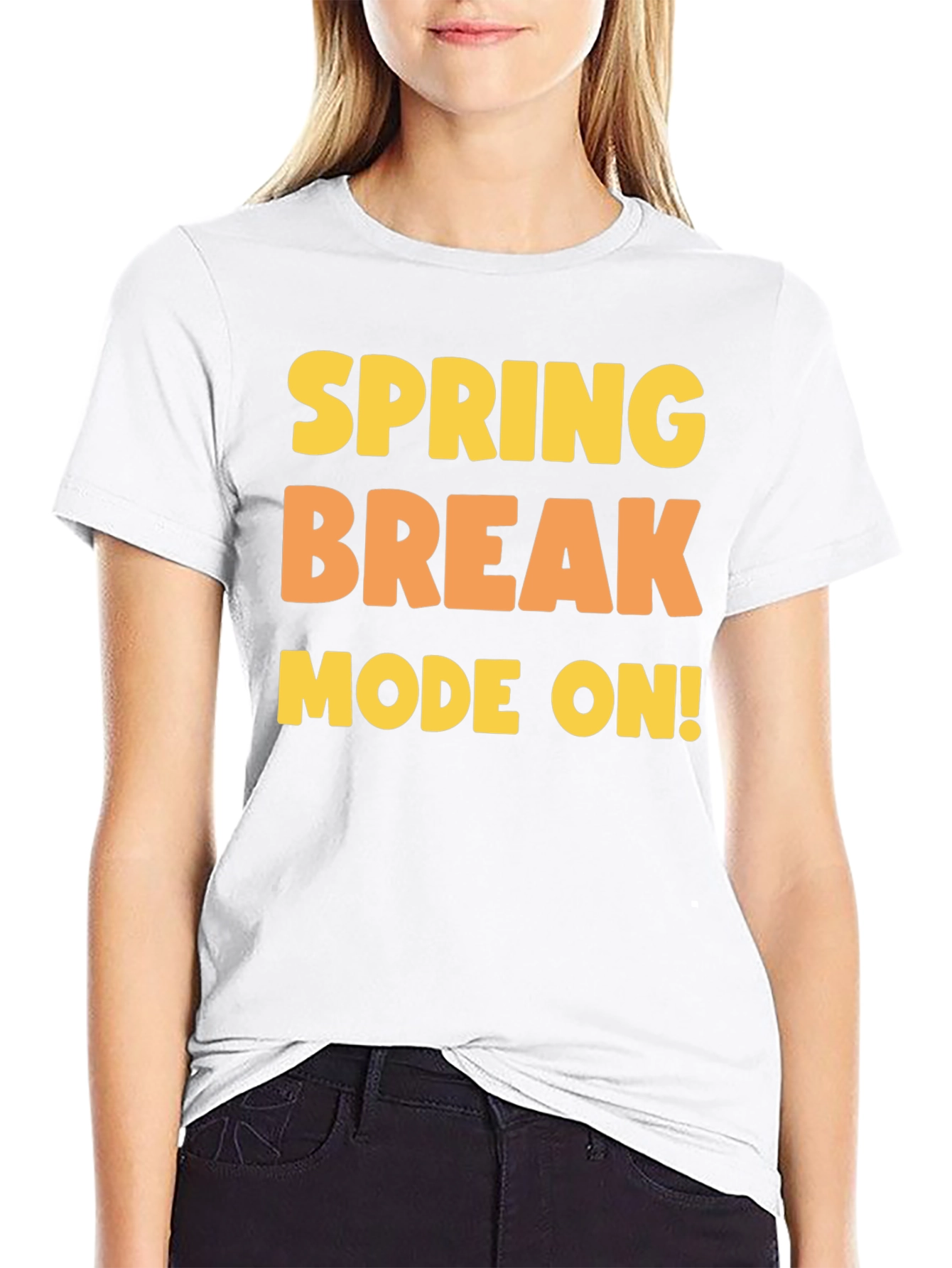 Spring Break Mode On Black T-Shirt