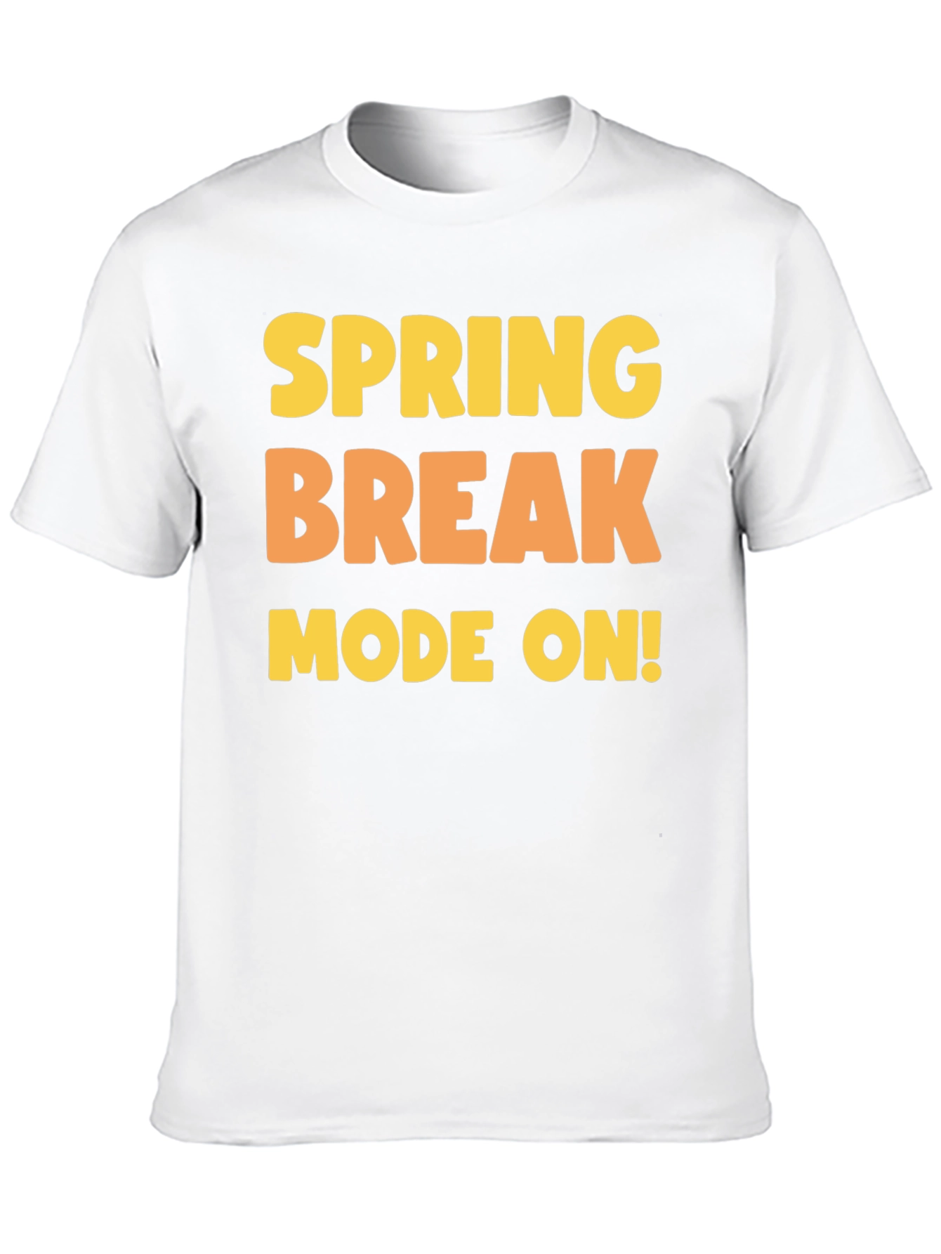 Spring Break Mode On Black T-Shirt