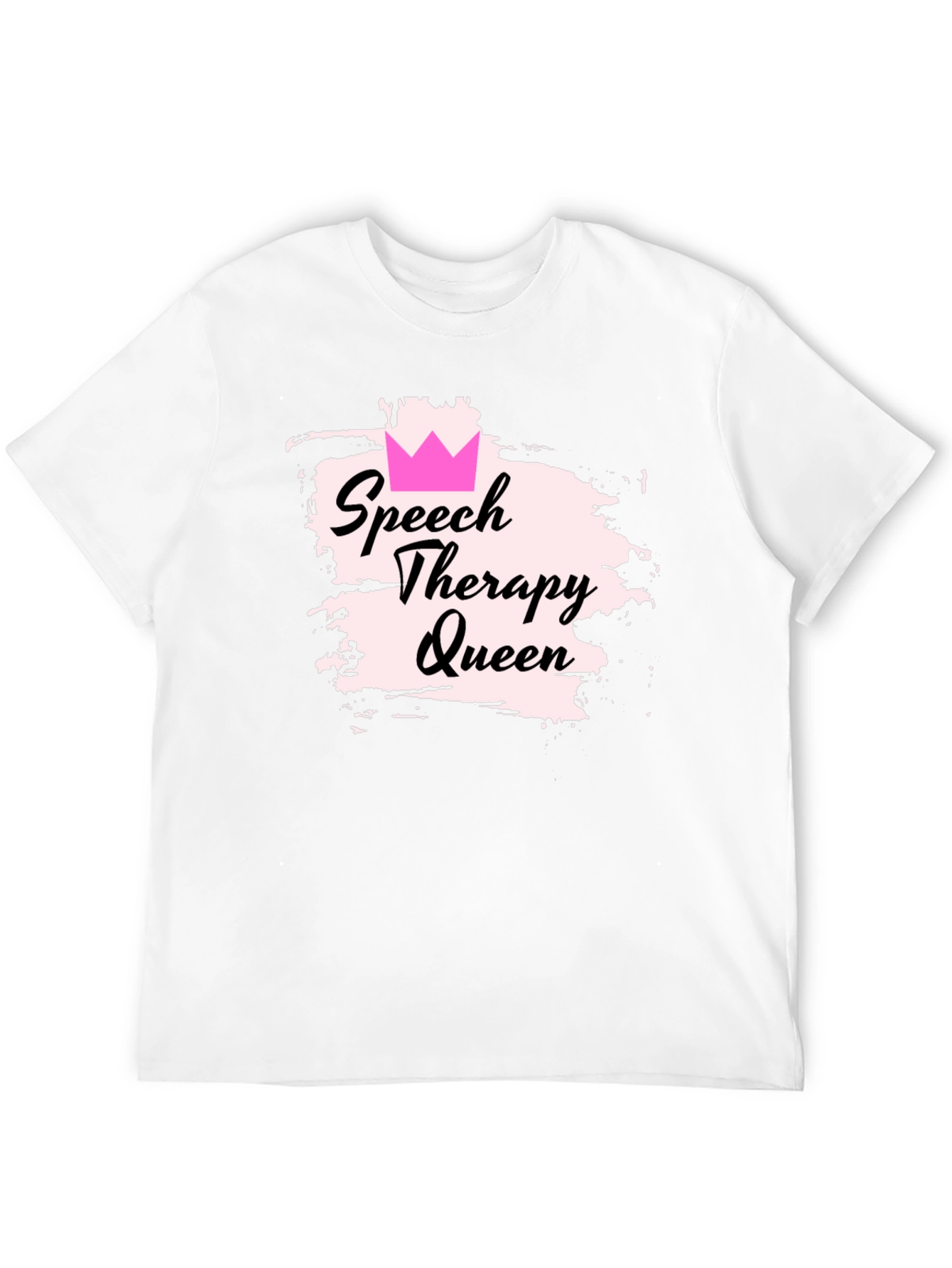 Speech Therapy Queen Black T-Shirt