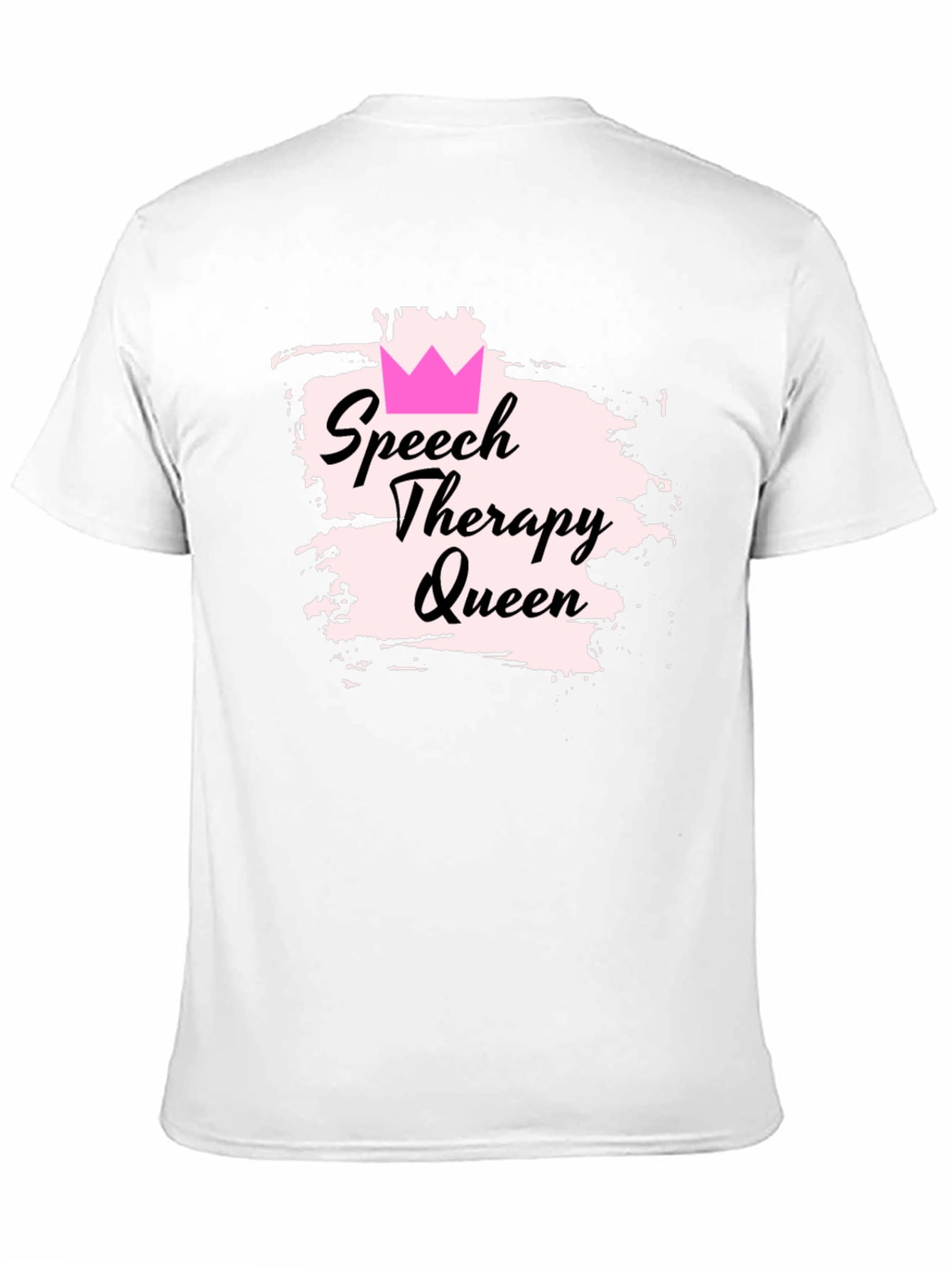 Speech Therapy Queen Black T-Shirt