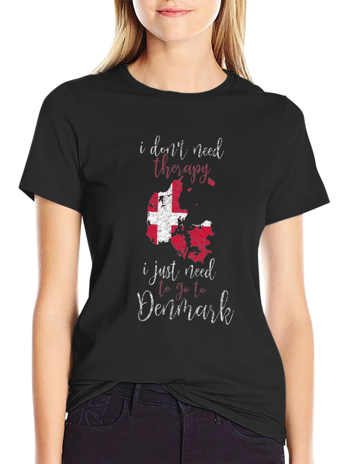 Denmark Therapy T-Shirt - Funny Travel Tee