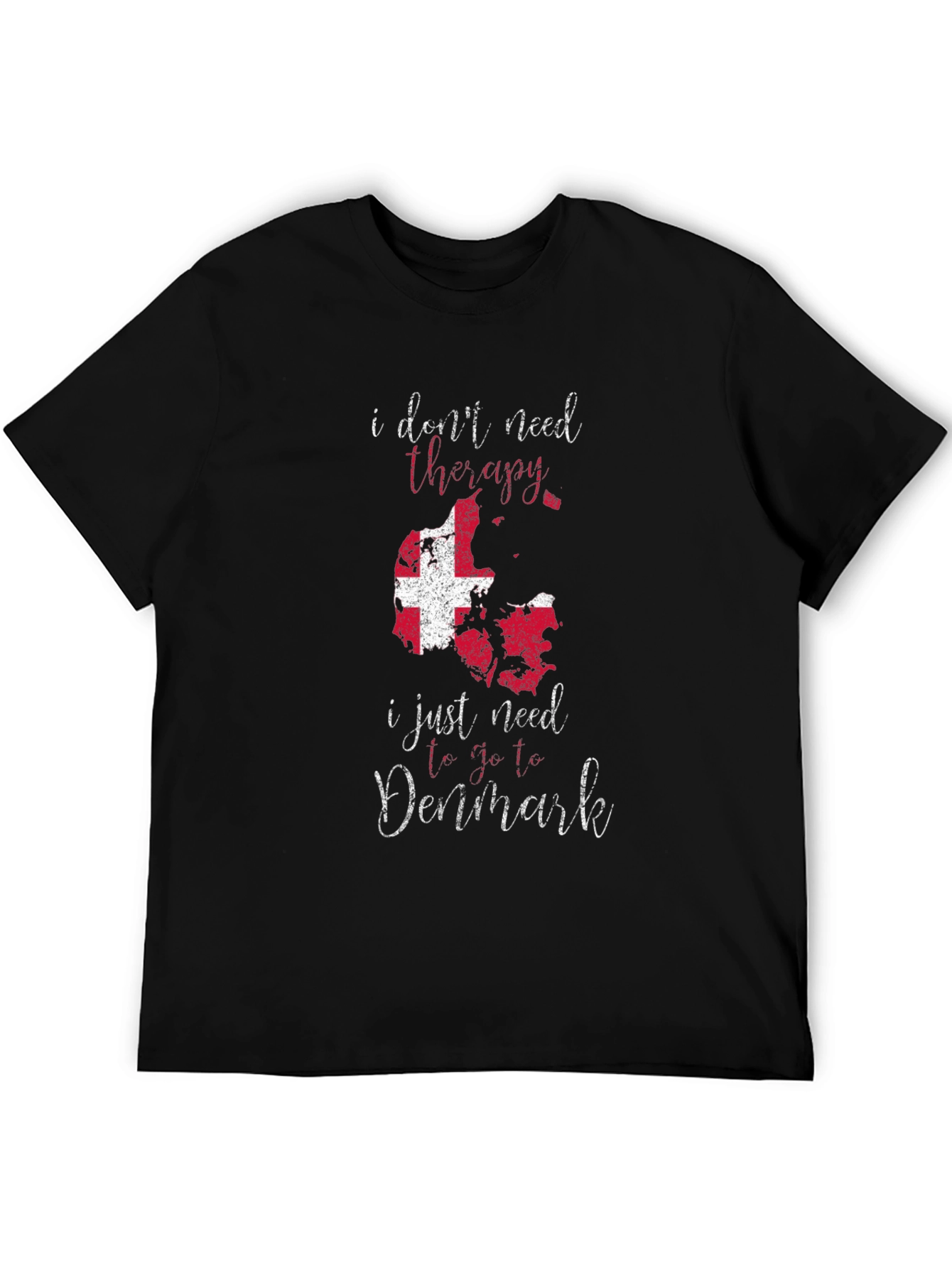 Denmark Therapy T-Shirt - Funny Travel Tee