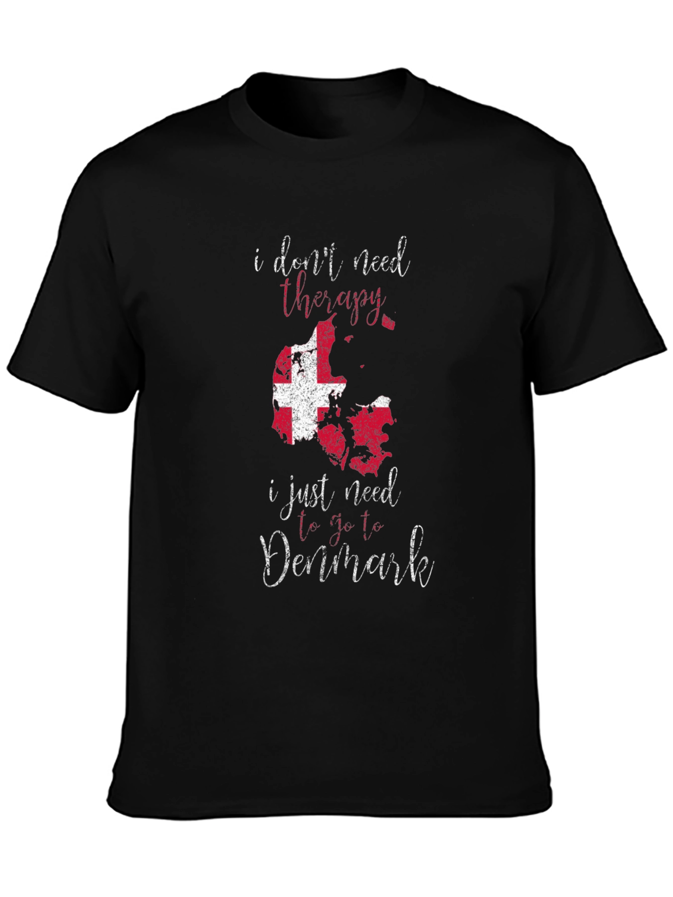 Denmark Therapy T-Shirt - Funny Travel Tee