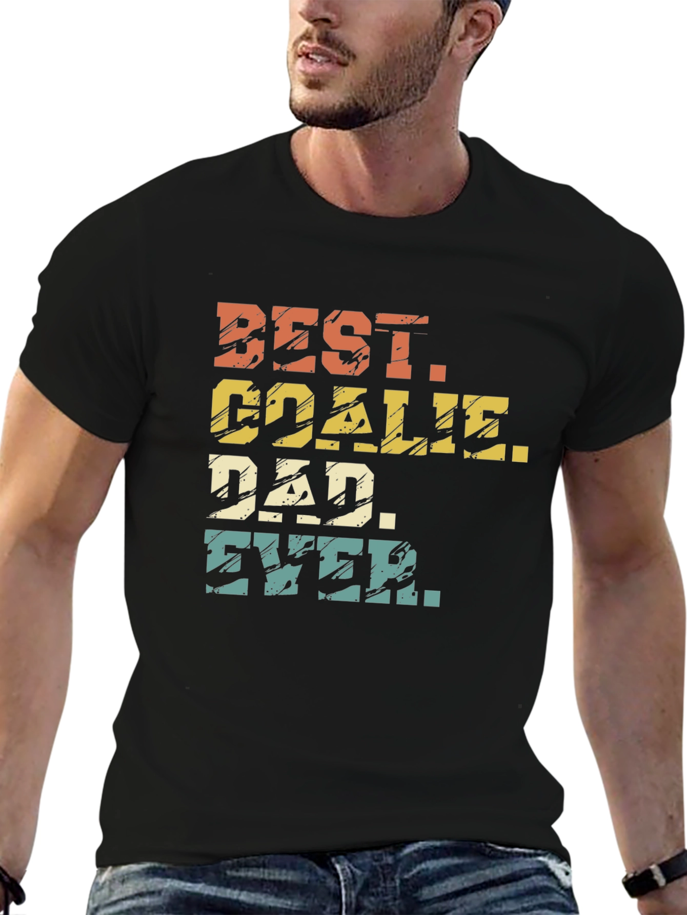 Best Goalie Dad Ever - Graphic T-Shirt