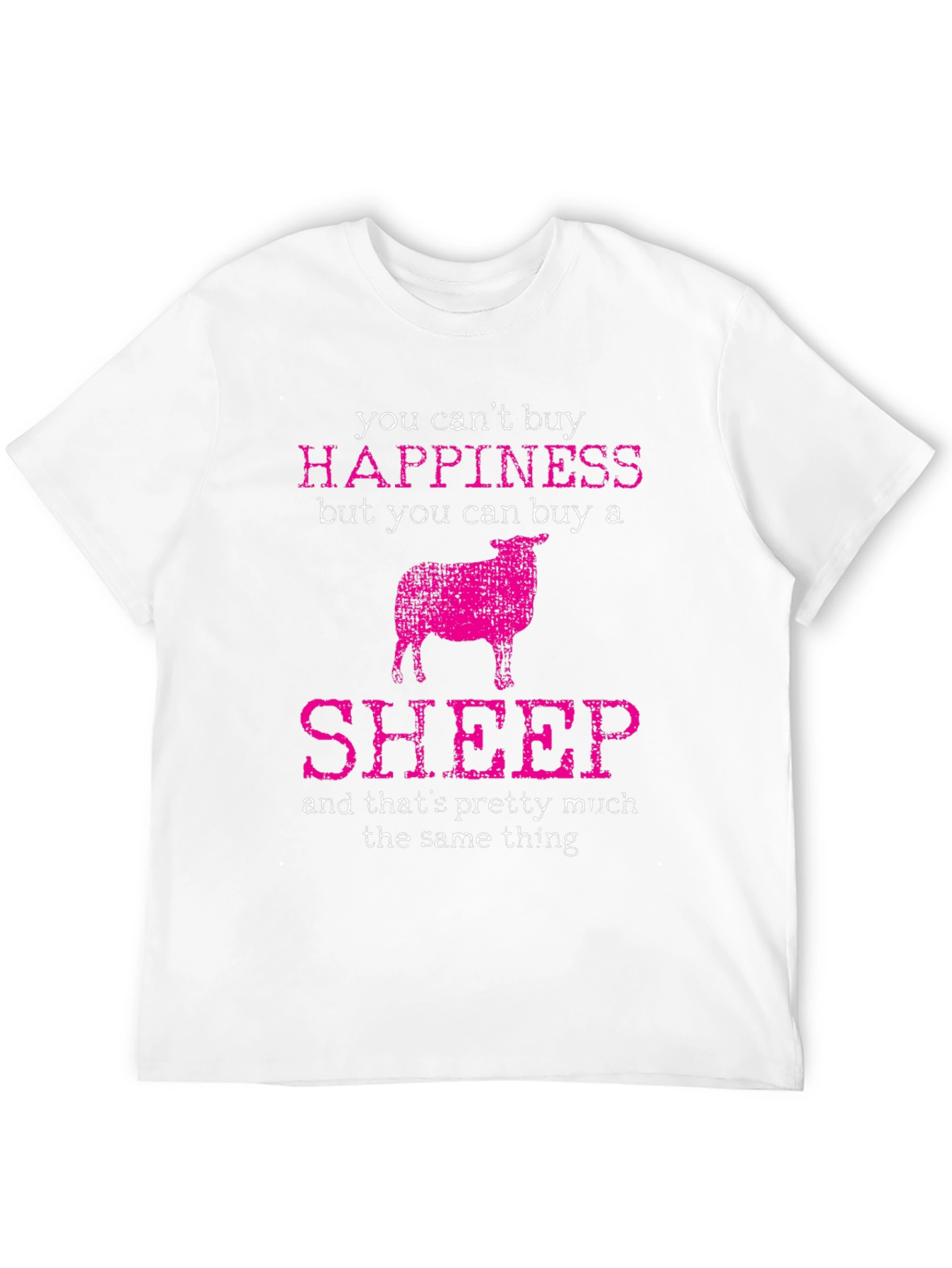 Funny Sheep T-Shirt: Buy Happiness!