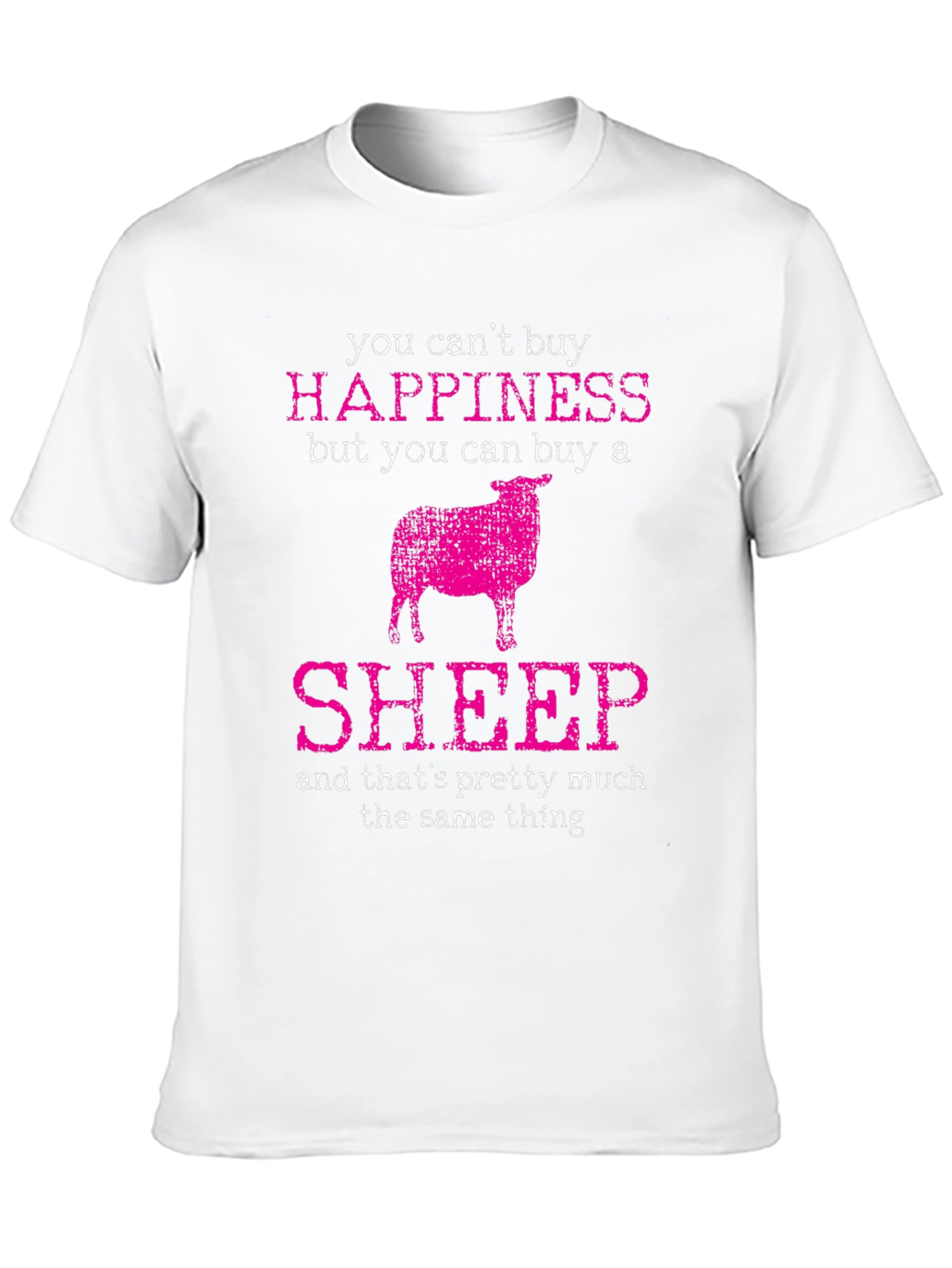 Funny Sheep T-Shirt: Buy Happiness!