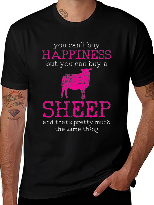 Funny Sheep T-Shirt: Buy Happiness!