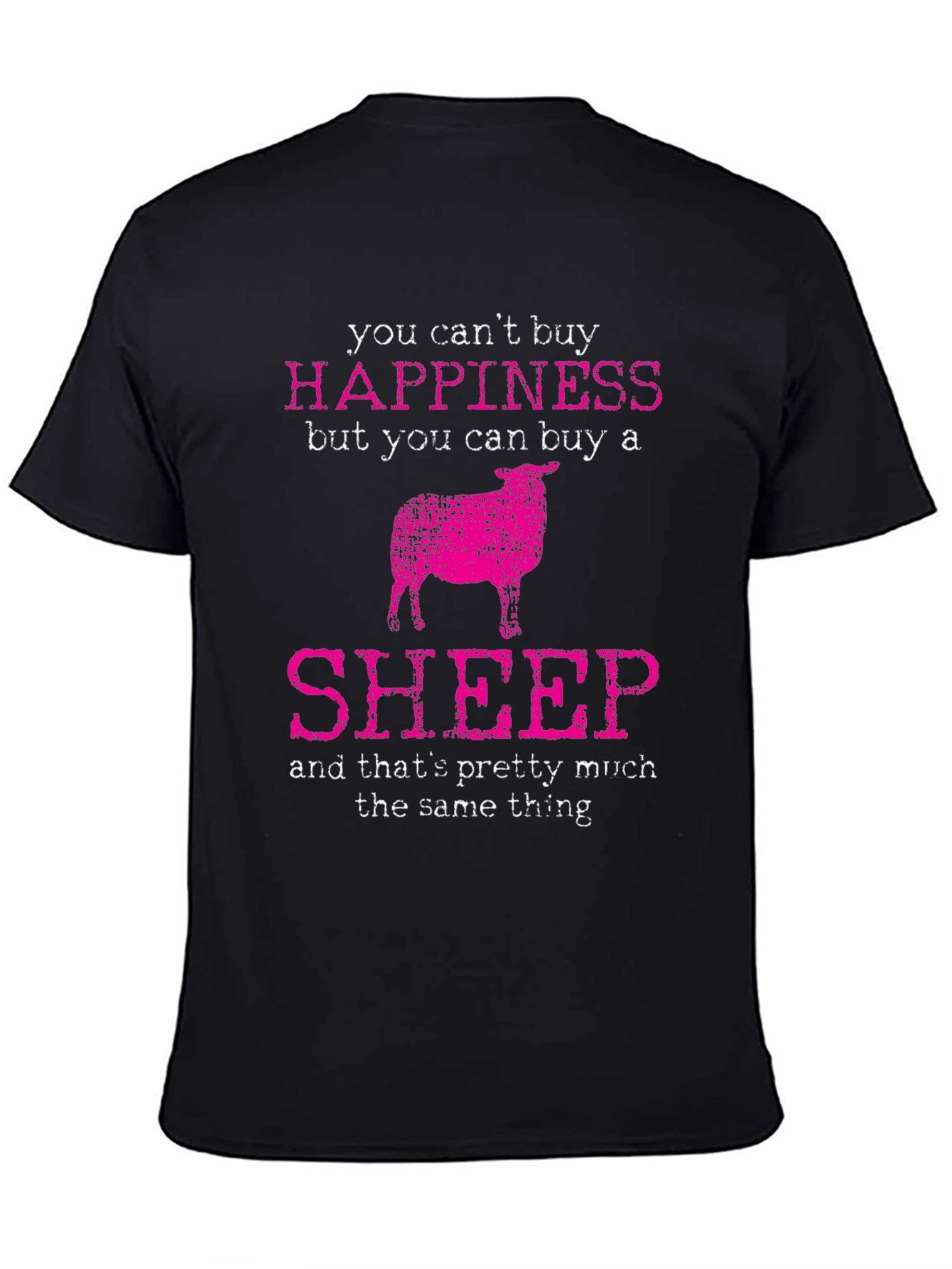 Funny Sheep T-Shirt: Buy Happiness!