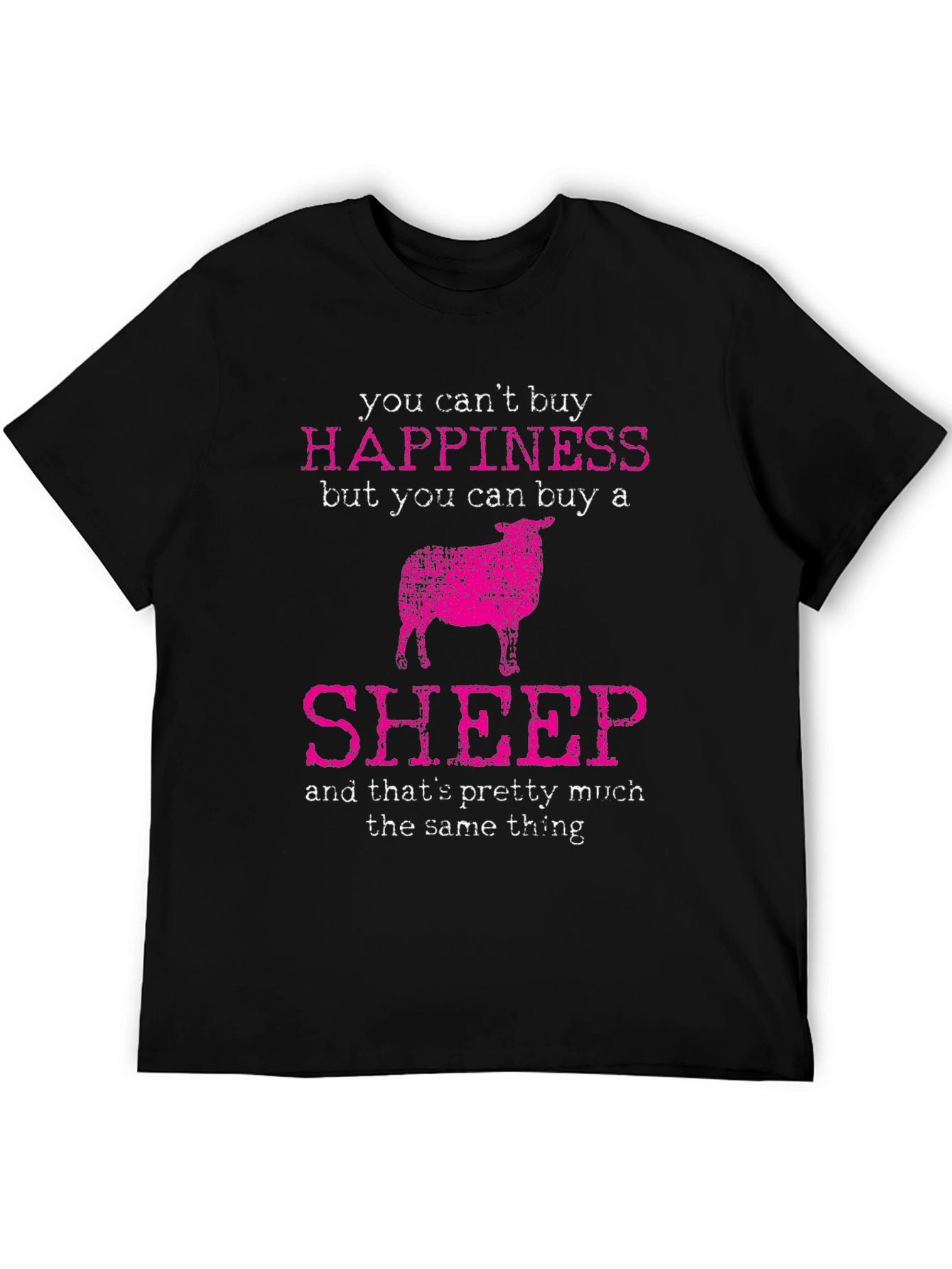 Funny Sheep T-Shirt: Buy Happiness!