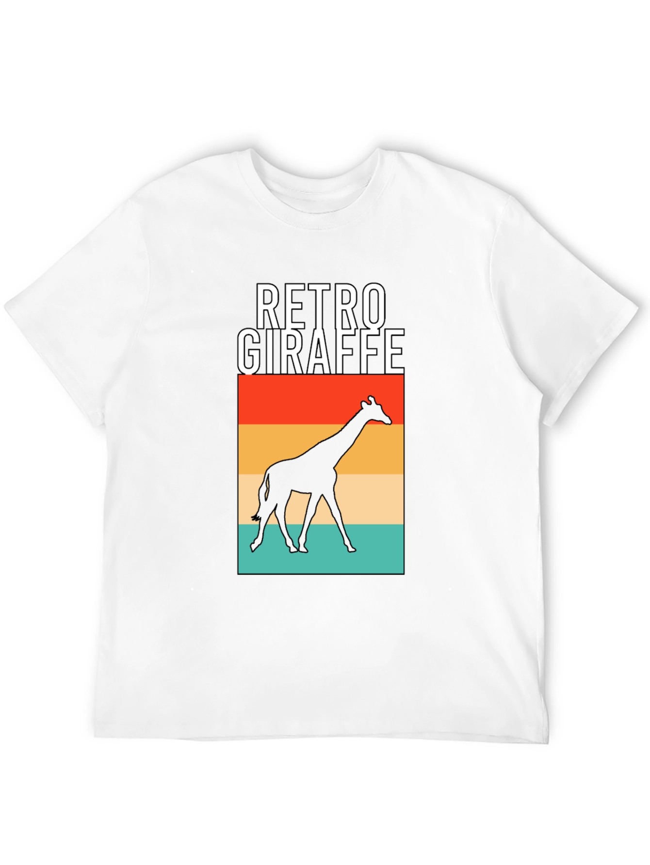 Retro Giraffe Graphic T-Shirt