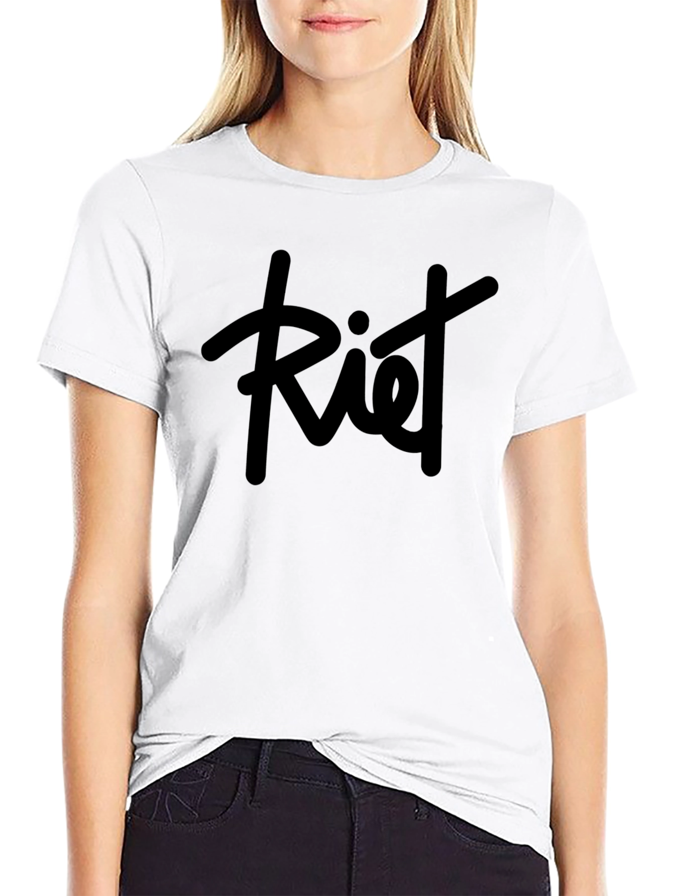 Riet Graphic Tee - Stylish Black Cotton T-Shirt