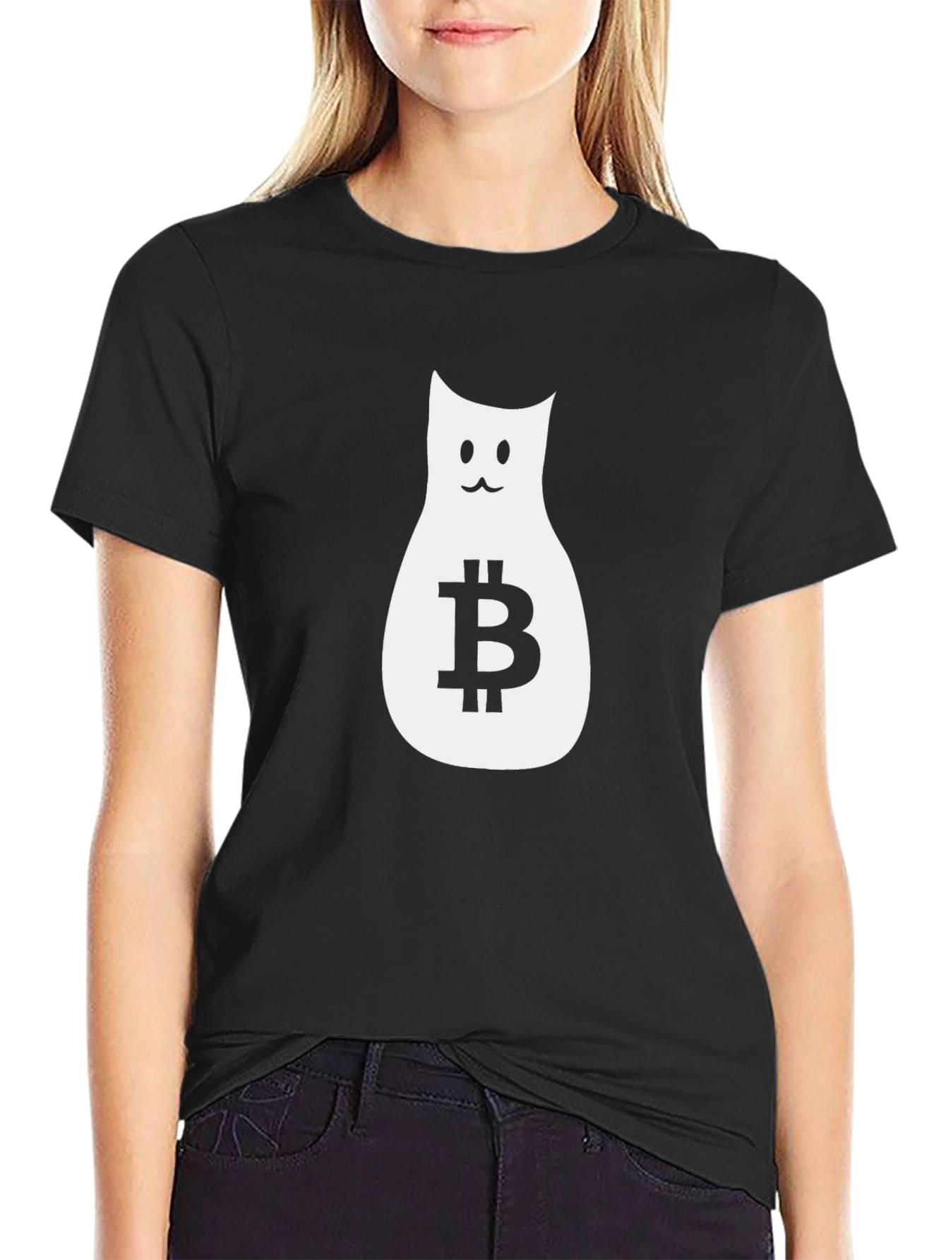 Bitcoin Cat T-Shirt - Crypto Tee