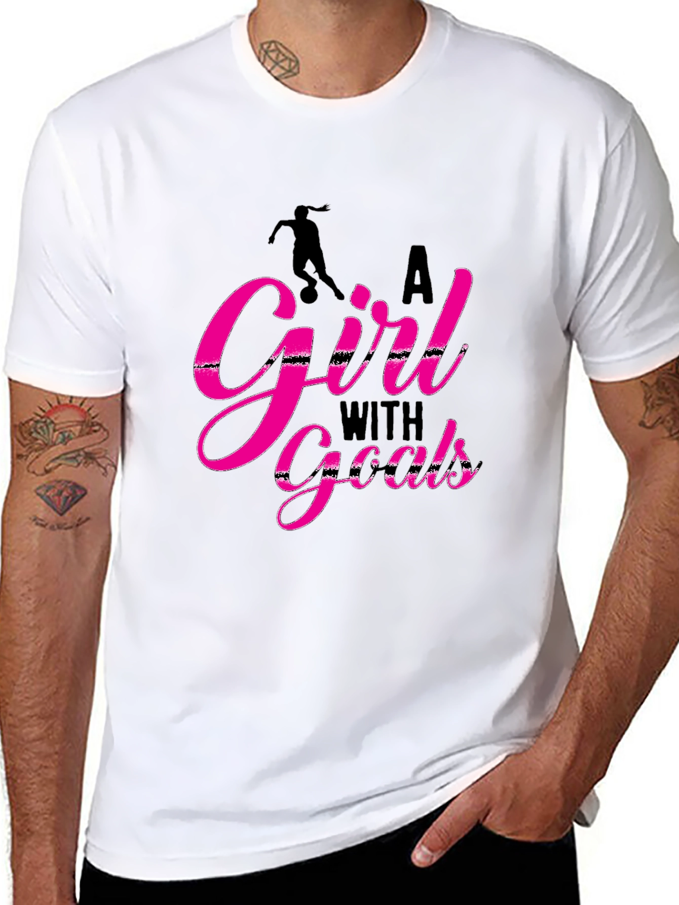 A Girl With Goals Graphic Tee