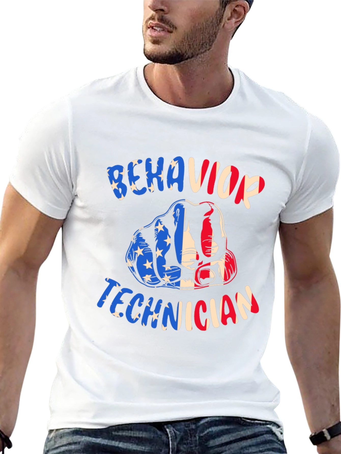 Behavior Technician Patriotic T-Shirt