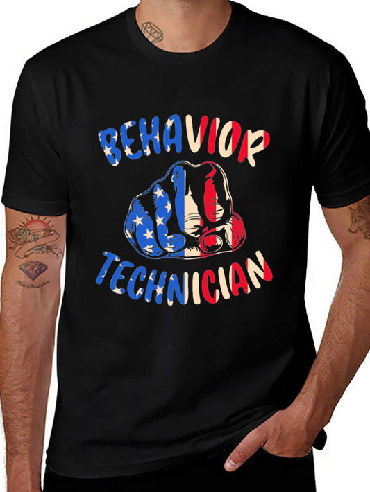 Behavior Technician Patriotic T-Shirt