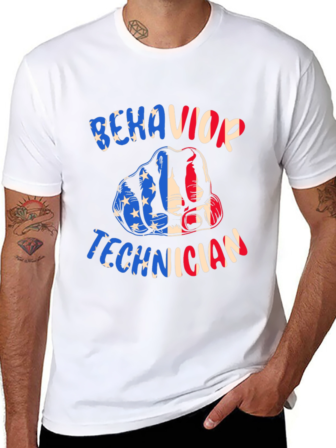 Behavior Technician Patriotic T-Shirt