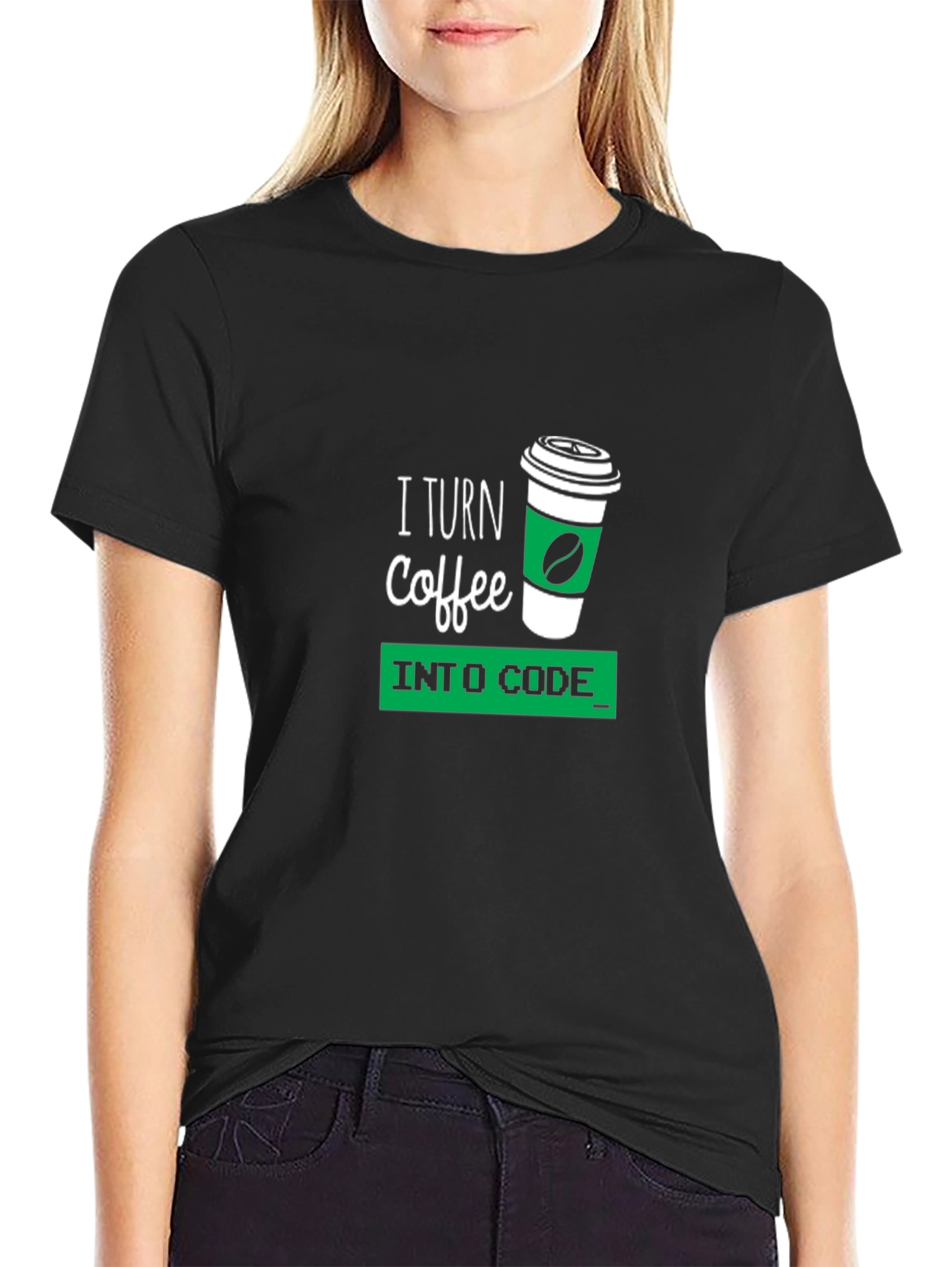 Coffee to Code Graphic T-Shirt - Programmer Gift