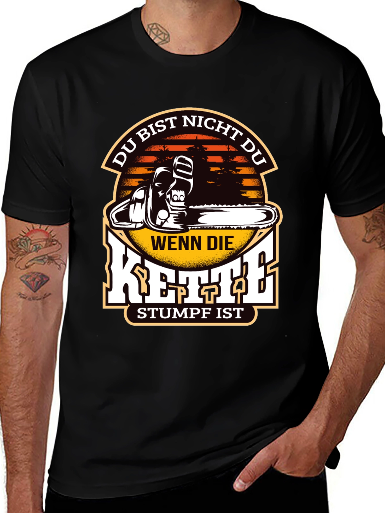 Funny Chainsaw Stumpf T-Shirt