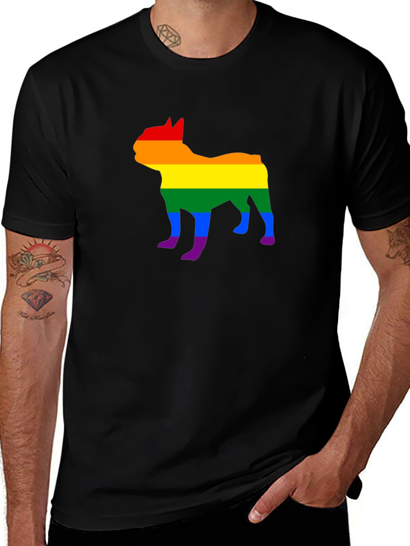 LGBTQ+ French Bulldog Pride T-Shirt