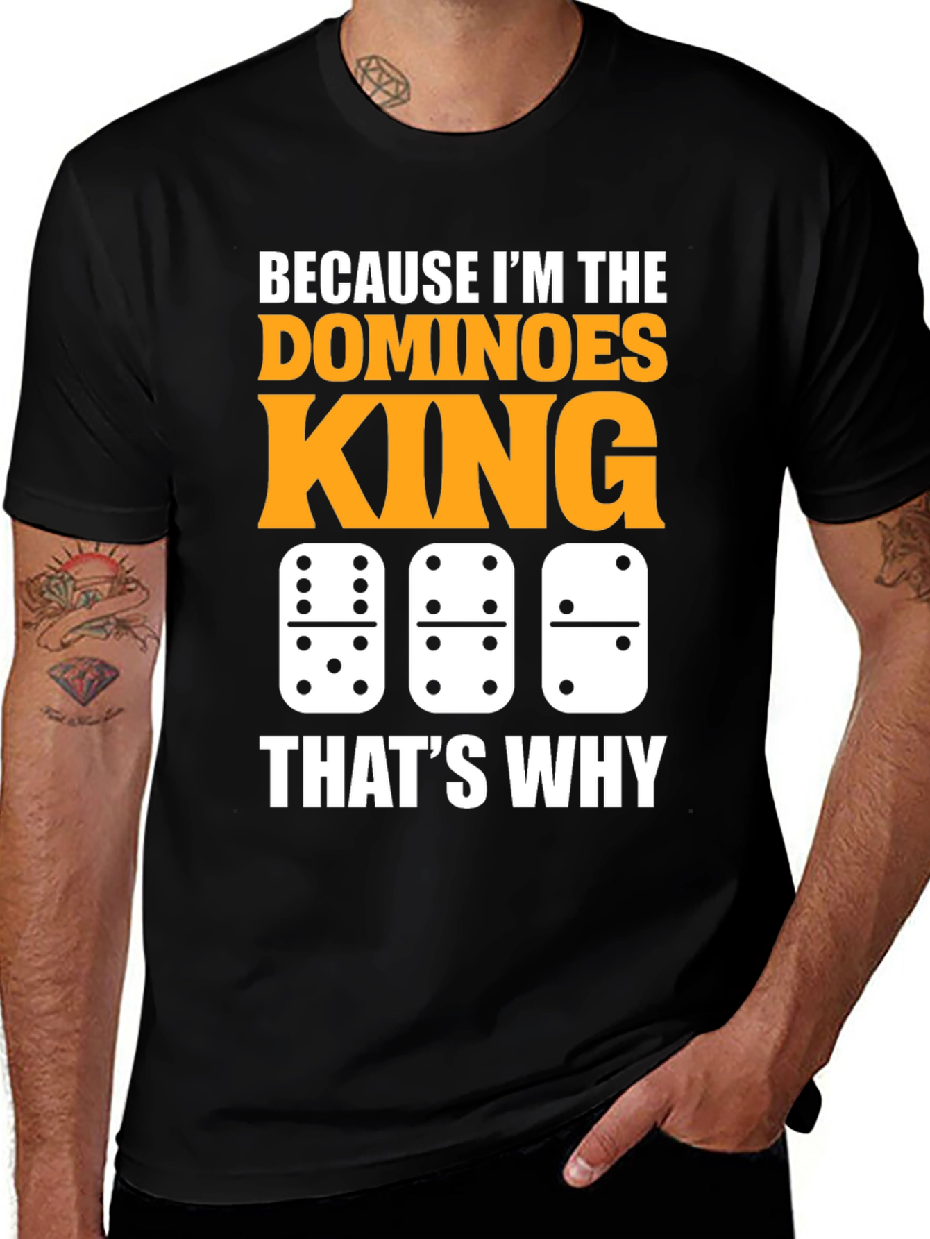 Dominoes King Graphic Tee