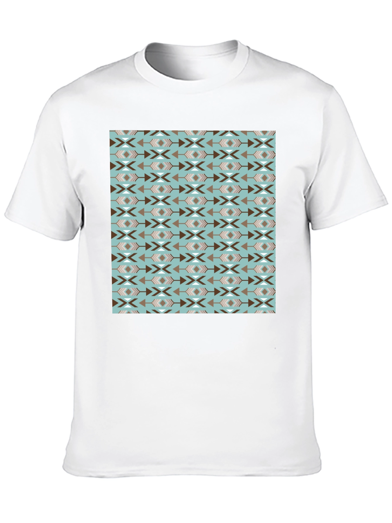 Aztec Pattern Black Tee