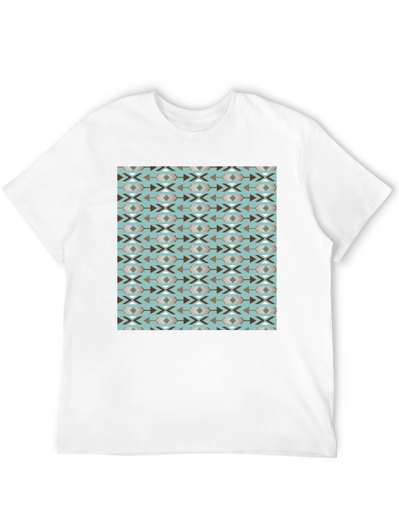 Aztec Pattern Black Tee