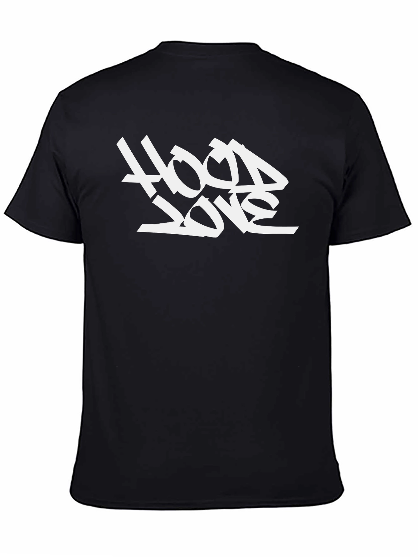 Hood Love Graphic T-Shirt - Black