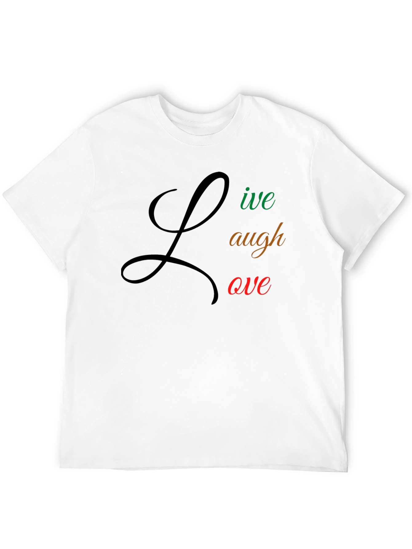 Live Laugh Love Black Tee