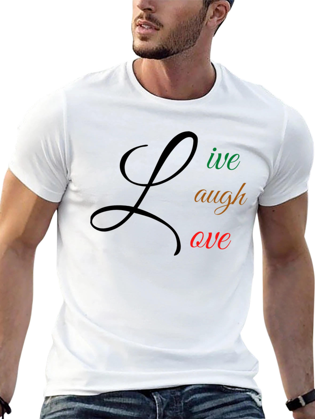 Live Laugh Love Black Tee