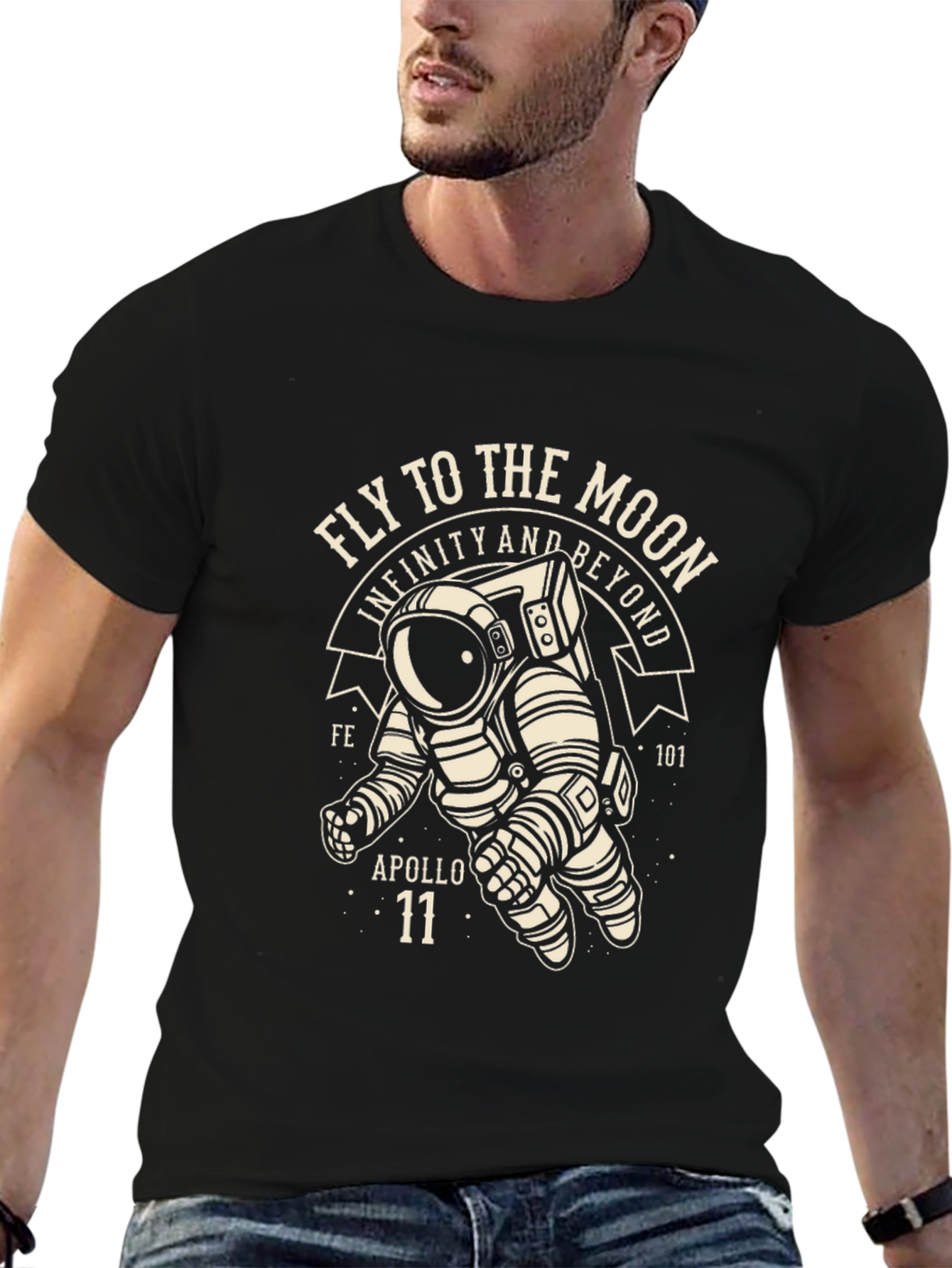 Fly to the Moon Astronaut T-Shirt