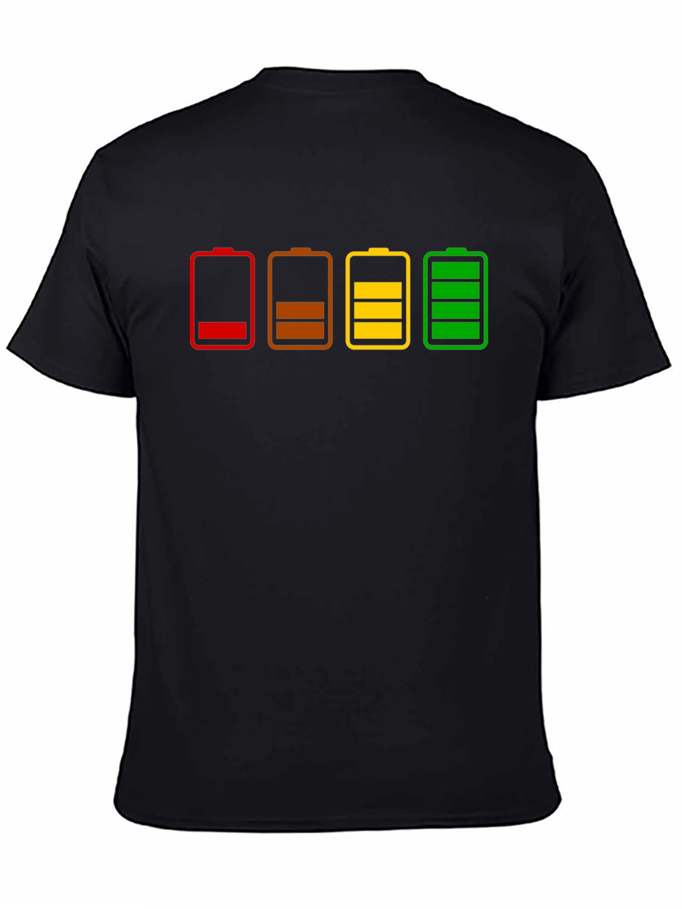 Battery Life T-Shirt - Black Cotton Graphic Tee